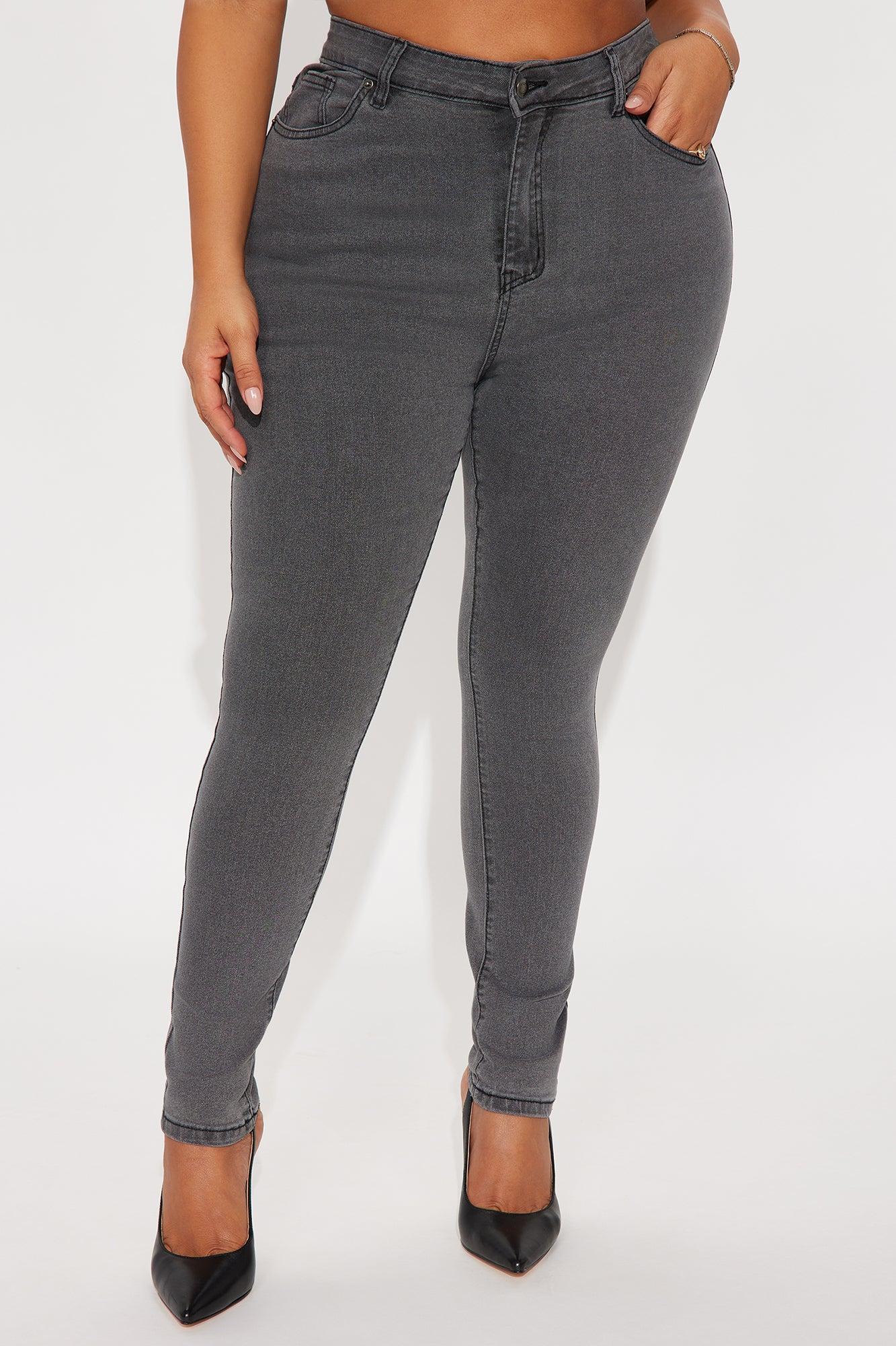In The Black Skinny Jeans - Charcoal Product Image