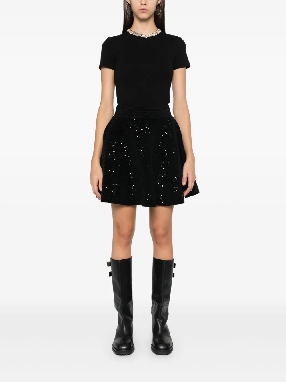 sequinned mini skirt Product Image
