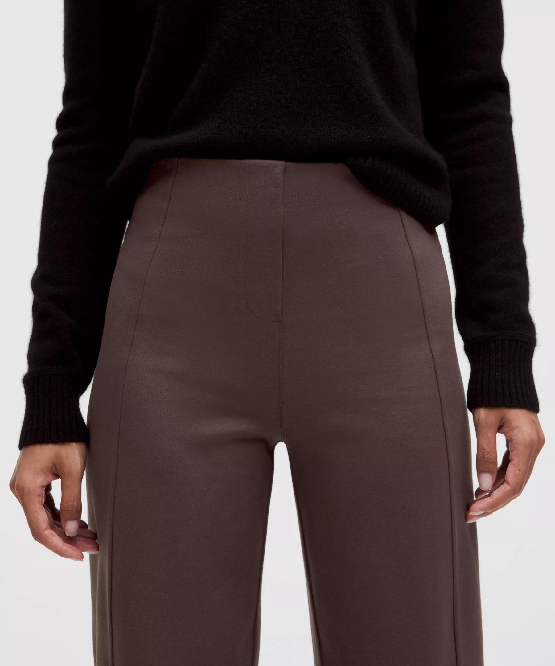 Stretch Knit Straight-Leg Pull-On Pant Product Image
