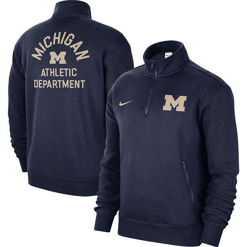 Mens Nike Georgia Bulldogs Campus Athletic Department Quarter-Zip Sweatshirt Product Image