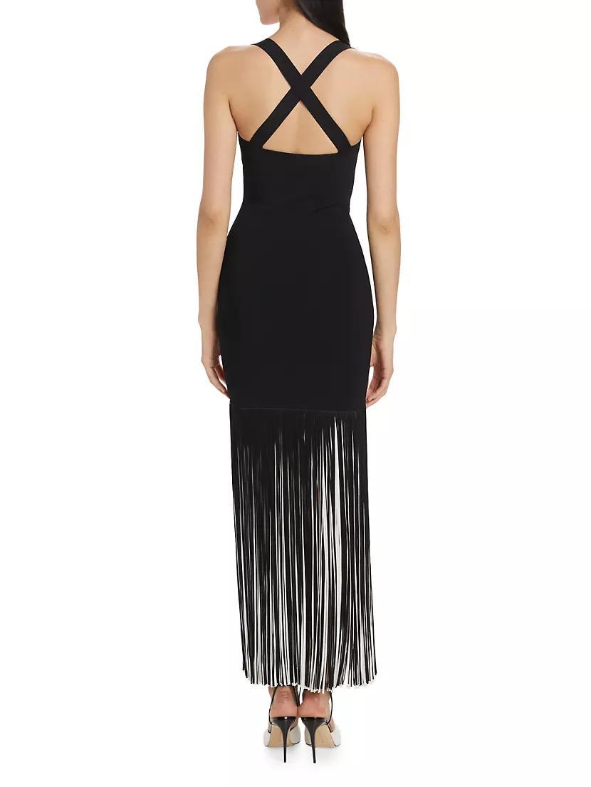 Mia Fringe Maxi Dress Product Image