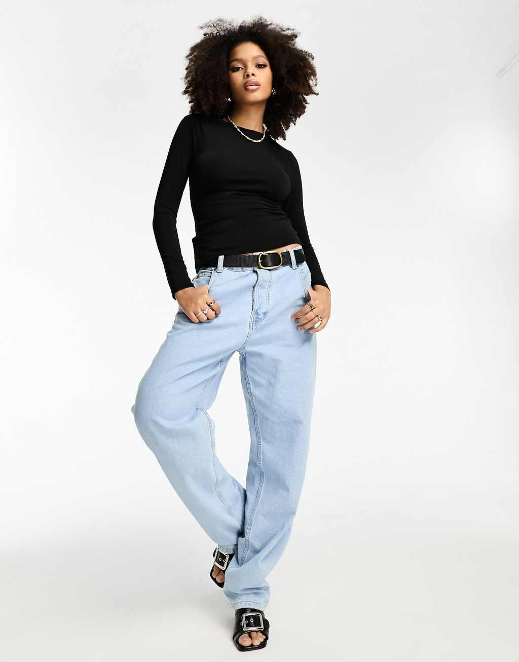 River Island draped long sleeve top Product Image