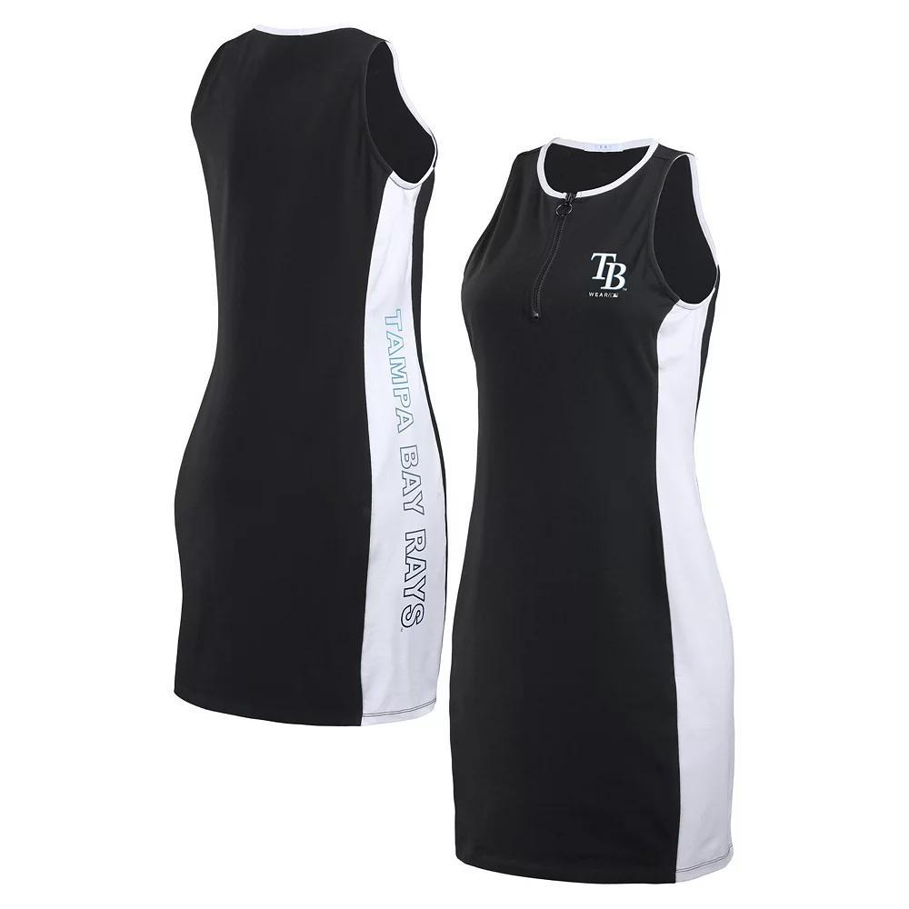 Women's WEAR by Erin Andrews Black Michigan Wolverines Bodyframing Tank Dress, Size: XL Product Image