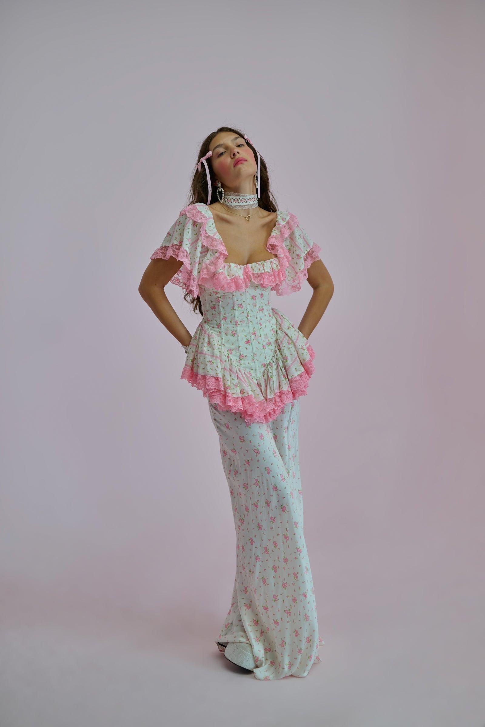 The Pillow Fight Flutter Slip Skirt Product Image