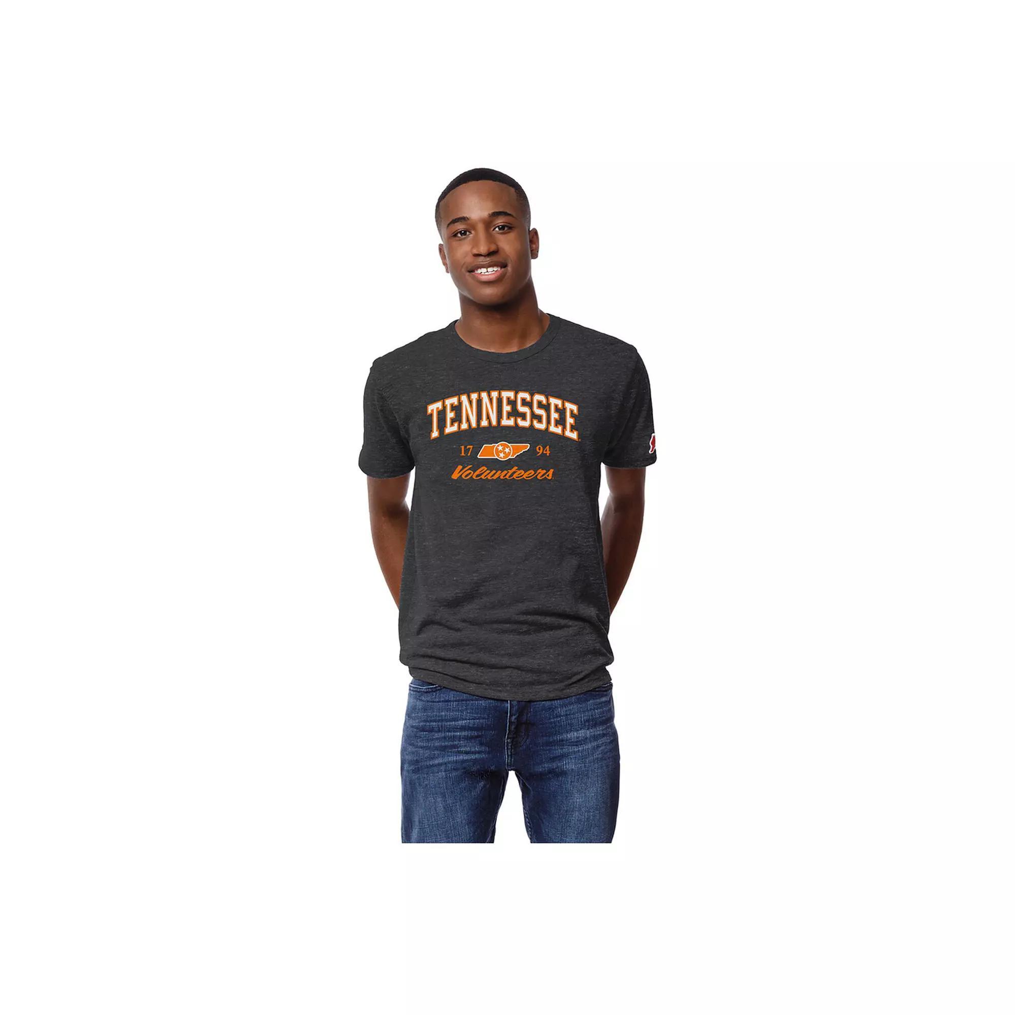 Men's League Collegiate Wear Charcoal Tennessee Volunteers Arch Script Victory Falls Tri-Blend T-Shirt, Size: XL Product Image