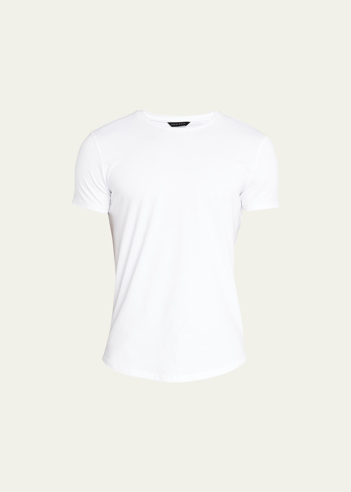 Monfrere Blanc Short Sleeve Stretch Crewneck Tee Product Image