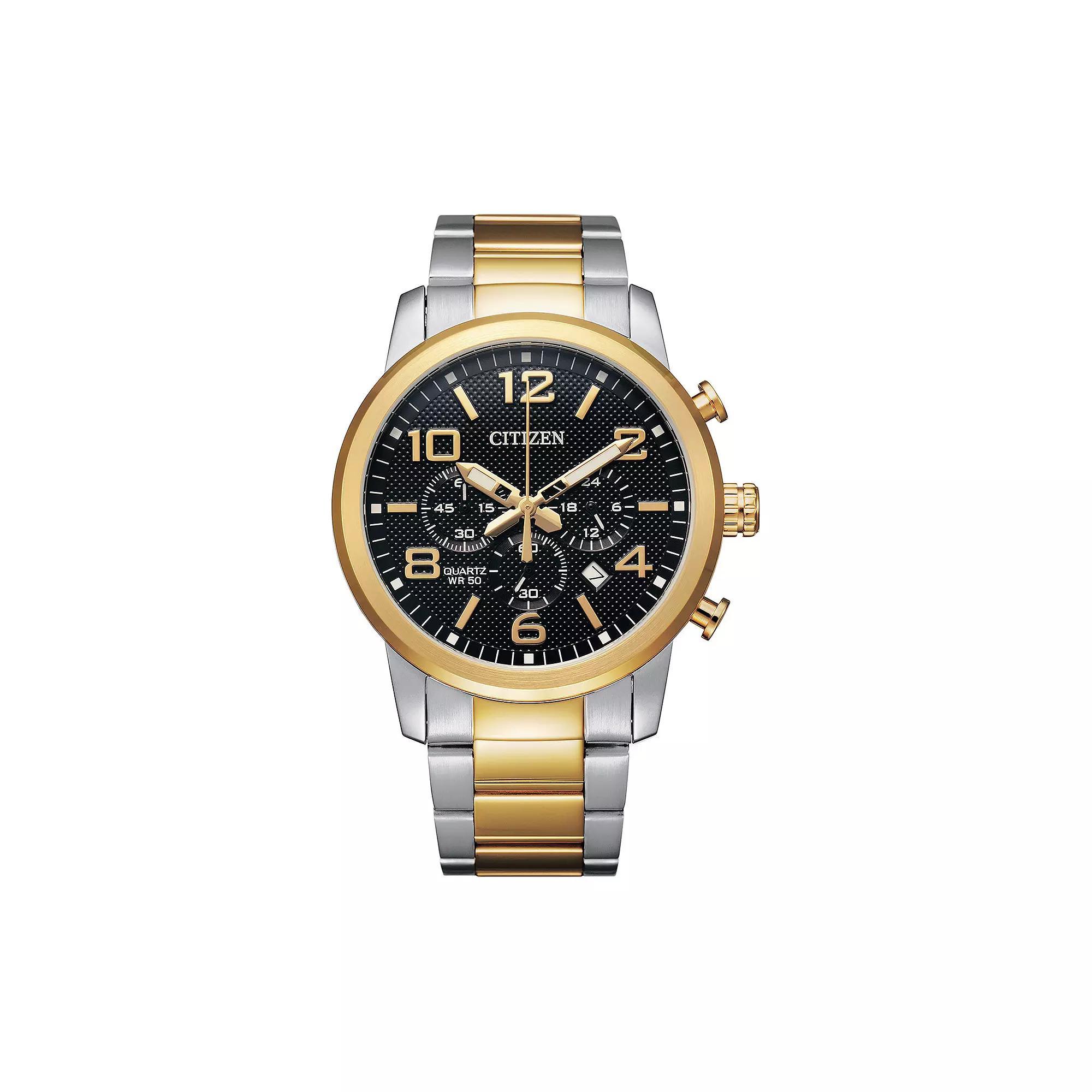 Citizen Mens Two Tone Stainless Steel Chronograph Watch - AN8054-50E Product Image
