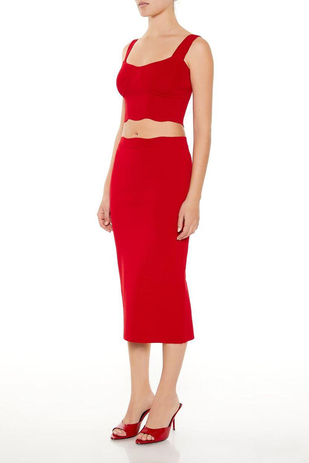 Sweater-Knit Midi Skirt | Forever 21 Product Image