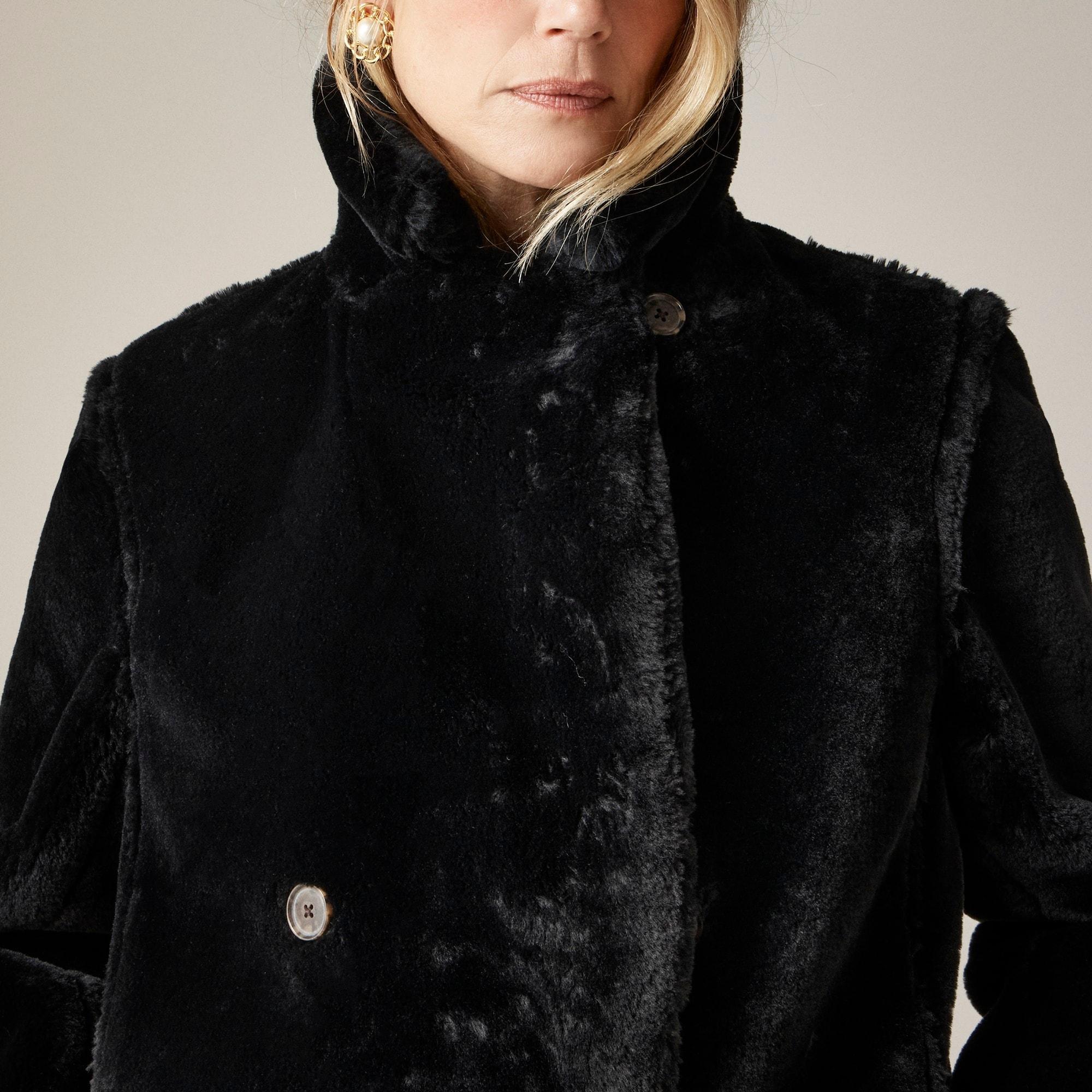 Faux-fur peacoat Product Image