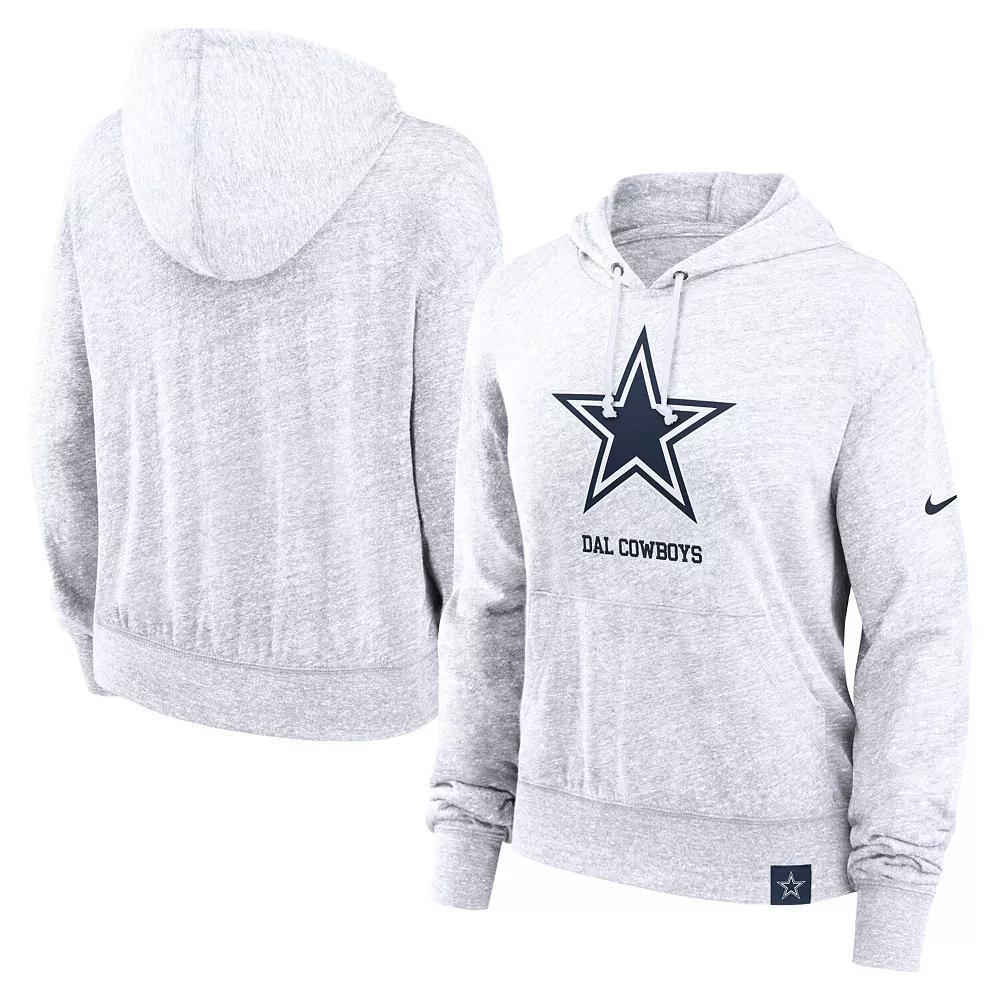 Women's Nike White Dallas Cowboys Gym Vintage Logo Pullover Hoodie, Size: 2XL Product Image