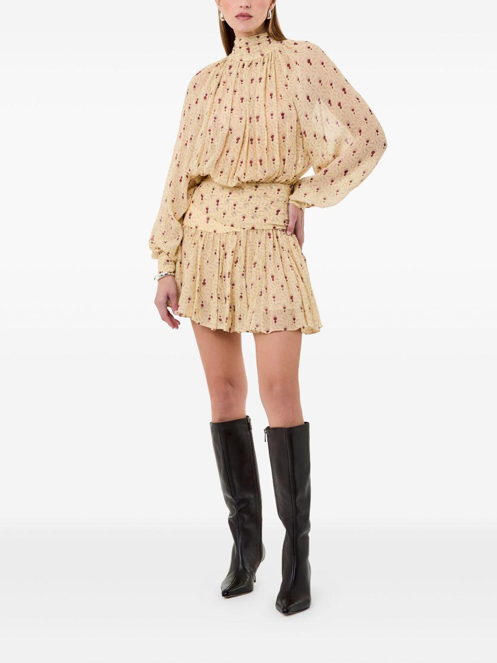 Cecile pleated mini dress Product Image