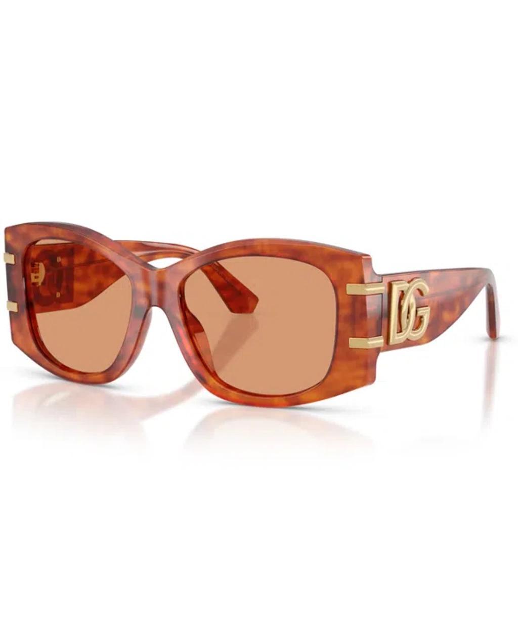 DOLCE & GABBANA Women's Large Sunglasses, Dg4501 In Brown Product Image