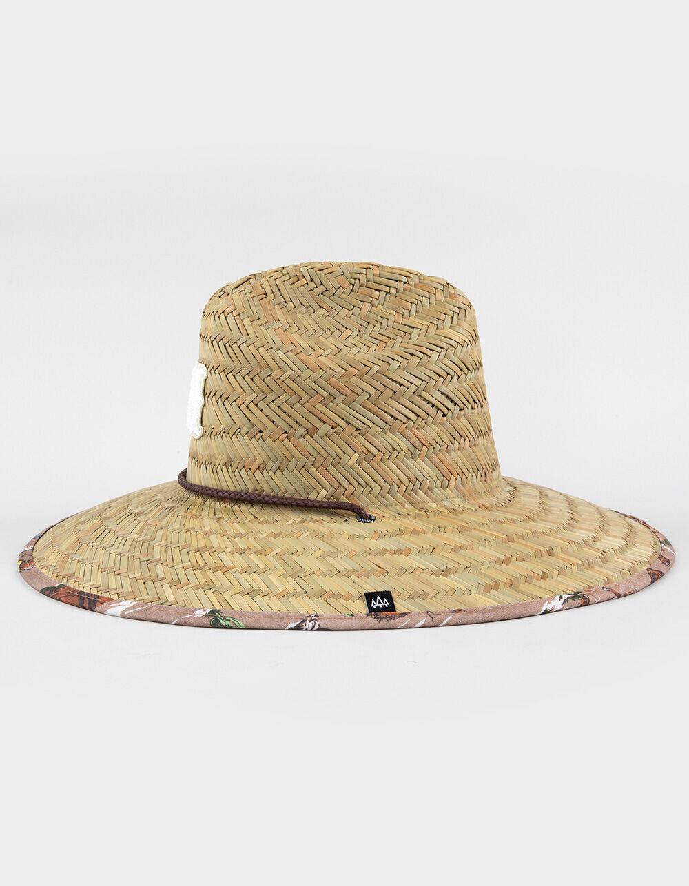 HEMLOCK HAT CO. Signature Straw Lifeguard Hat - BROWN COMBO Product Image