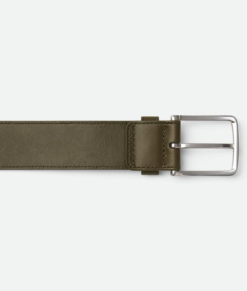 Men's Intrecciato Belt in Mustard Product Image