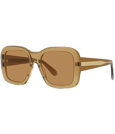 Womens Beveled Rectangular Sunglasses Product Image