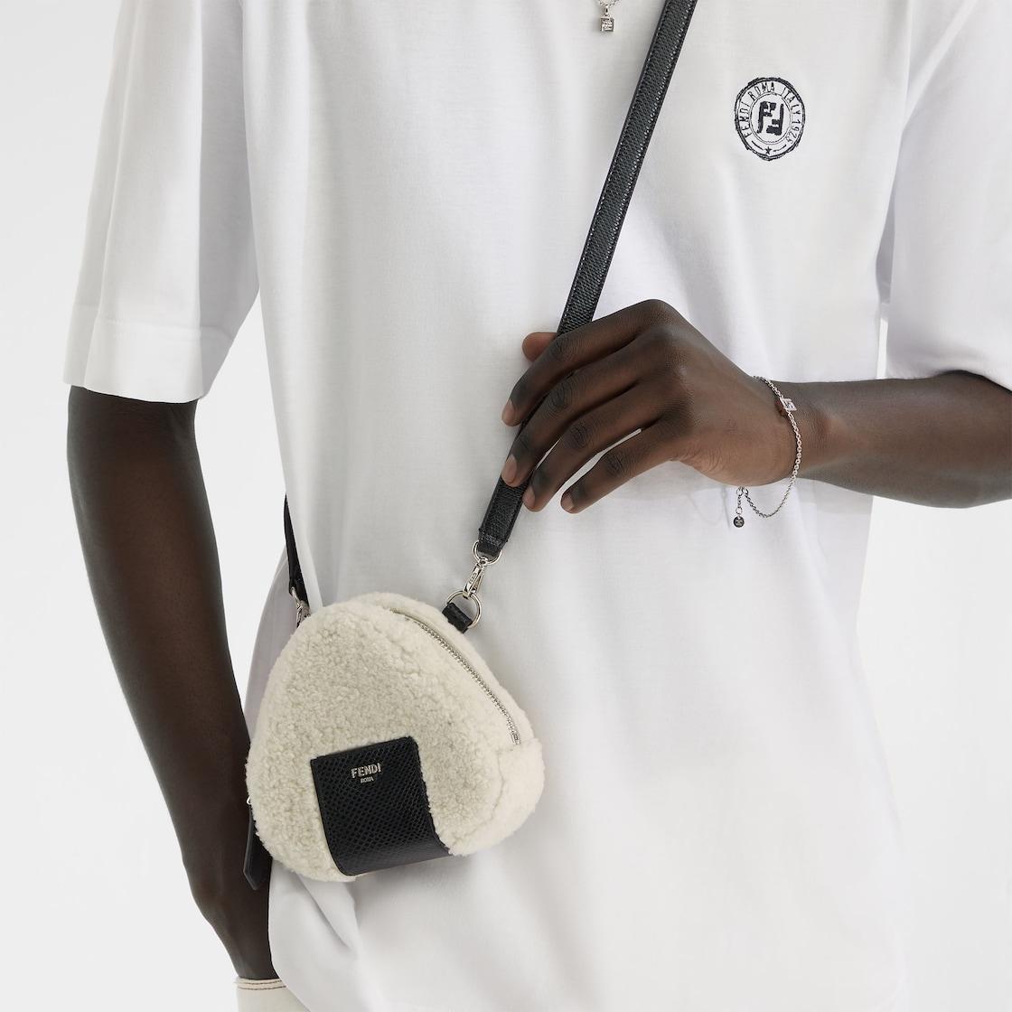 Onigiri BagWhite sheepskin bag Product Image