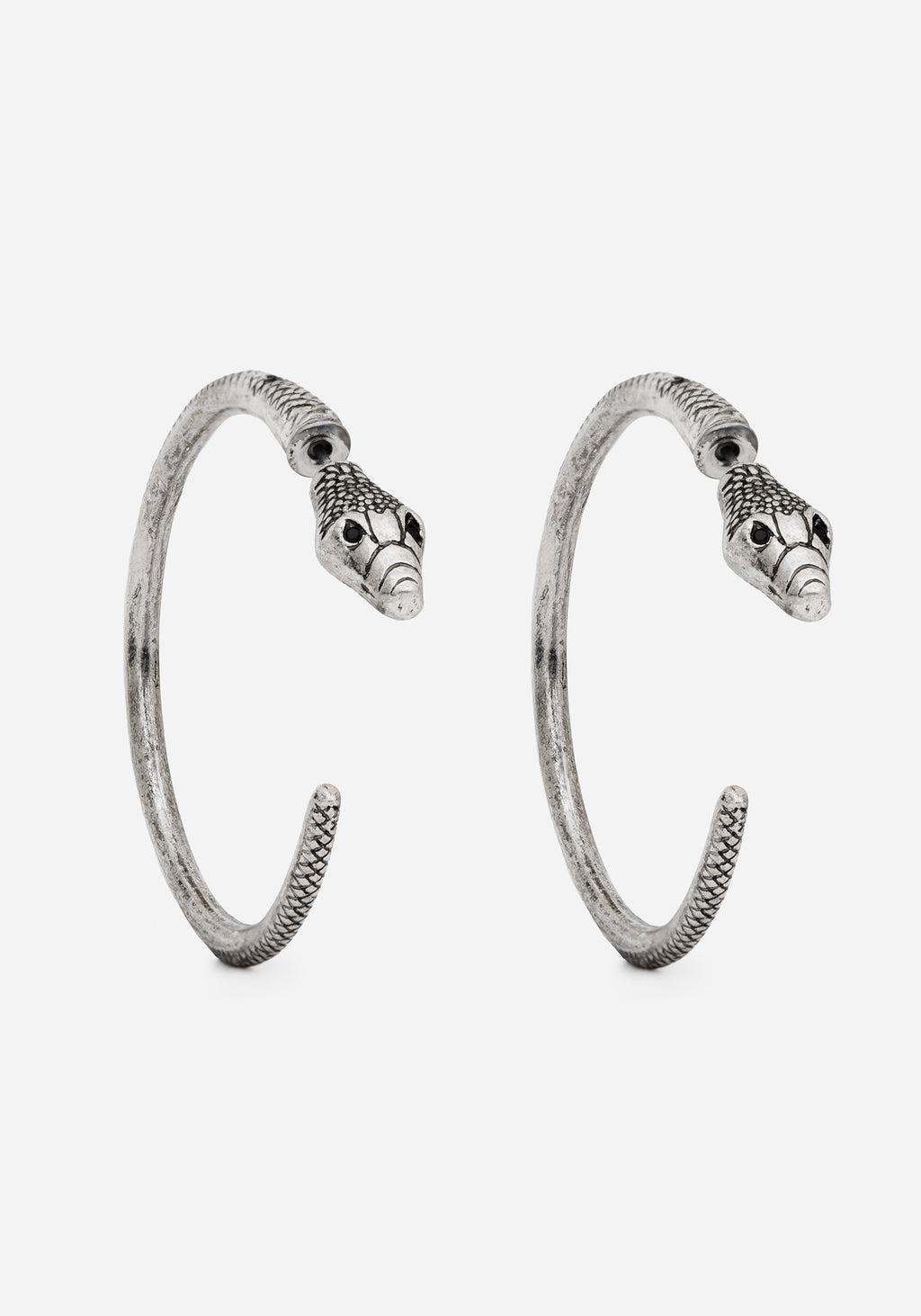 Ramona Snake Hoop Earrings Product Image