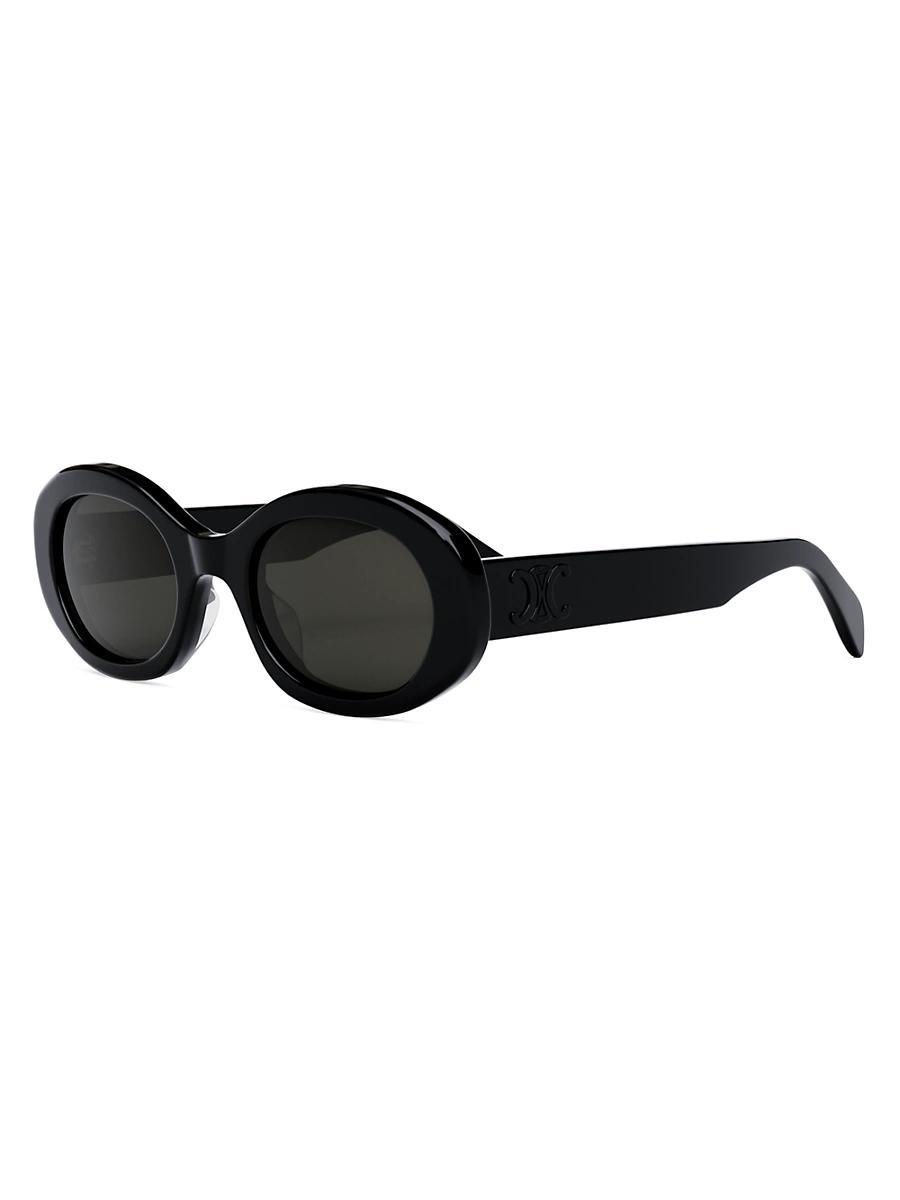 Triomphe Logo Oval Acetate Sunglasses Product Image