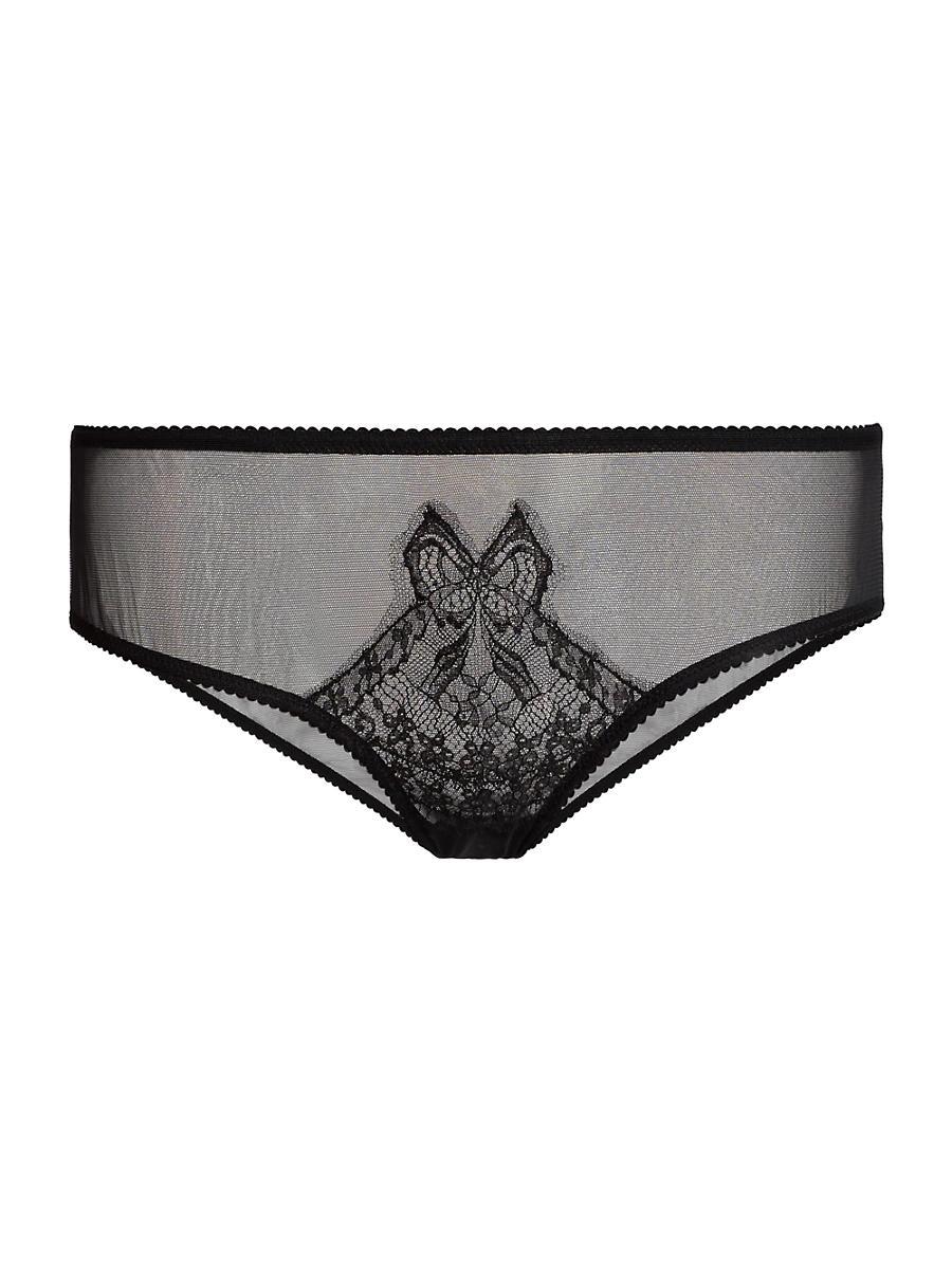 Womens Bow Mesh Briefs Product Image