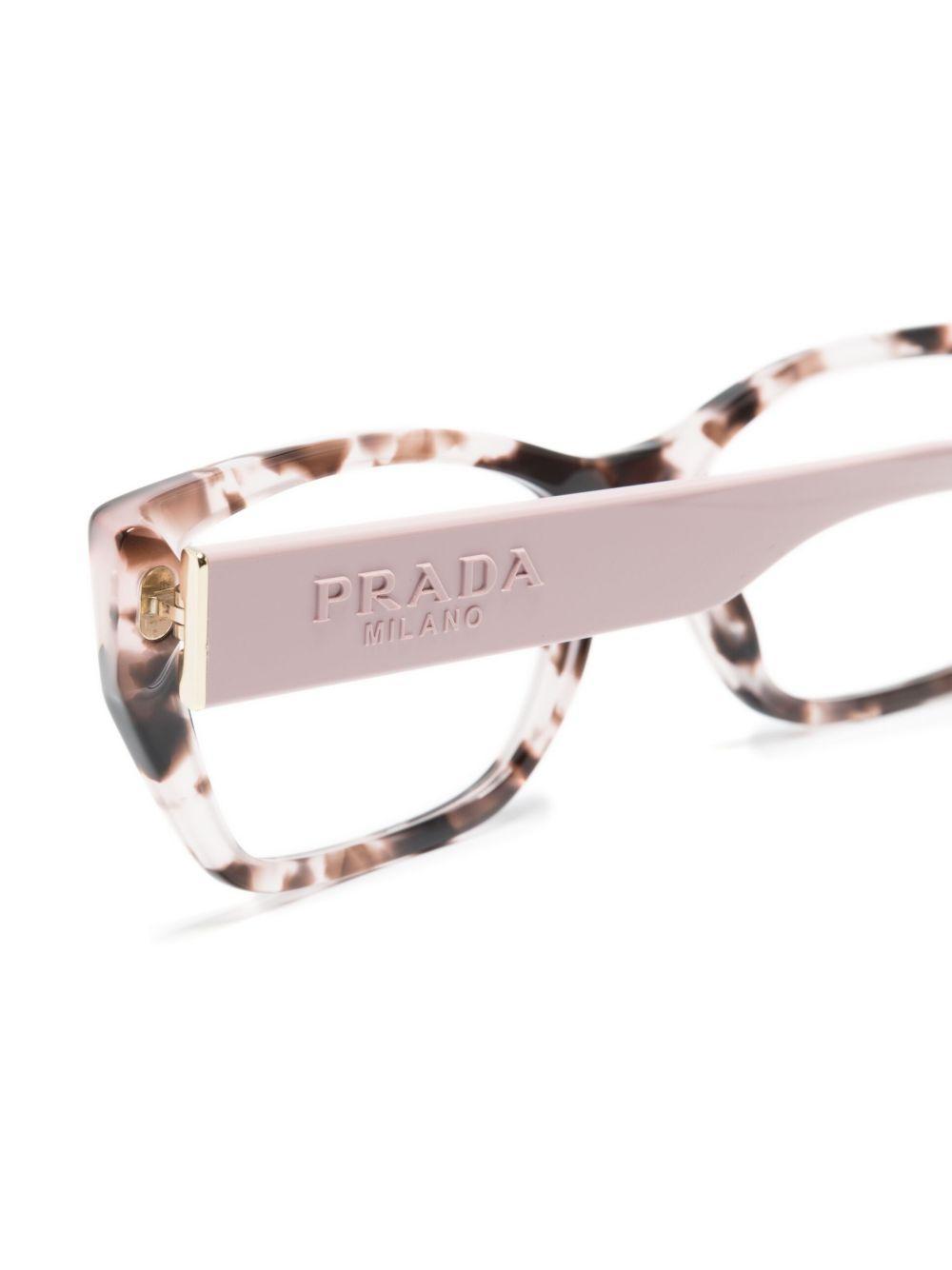 colour-block square-frame glasses Product Image