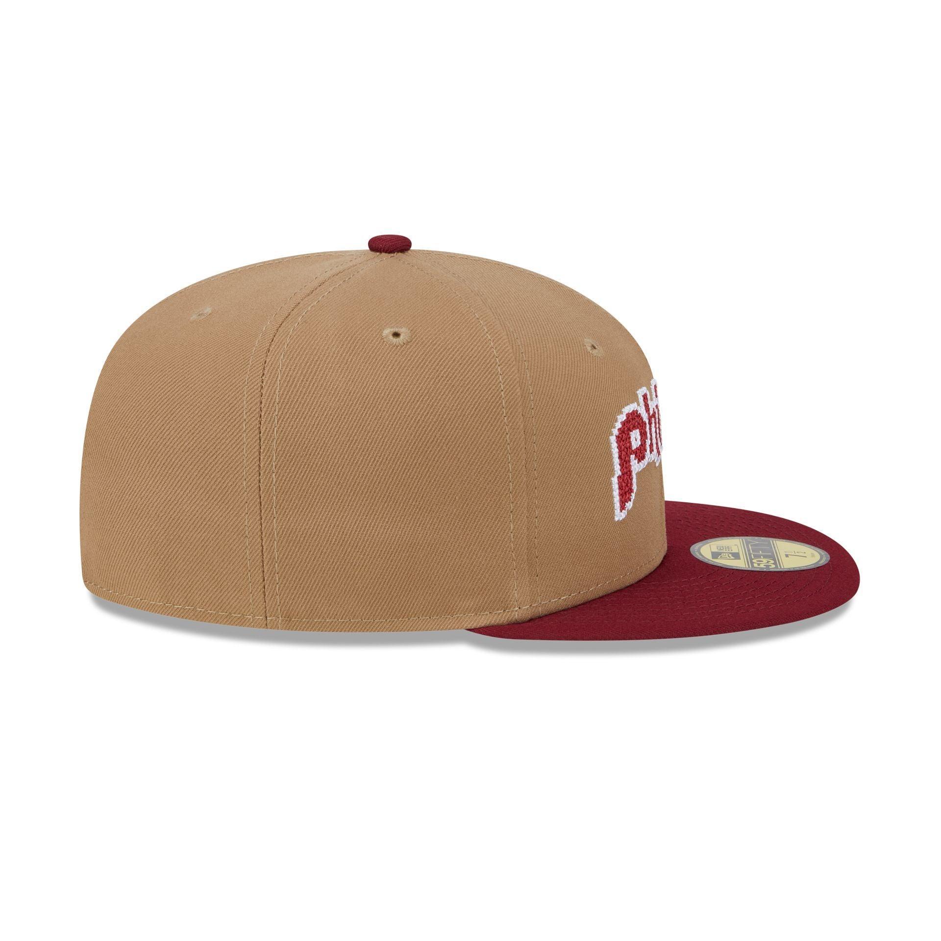 Philadelphia Phillies Classic 8-Bit Wordmark 59FIFTY Fitted Hat Male Product Image