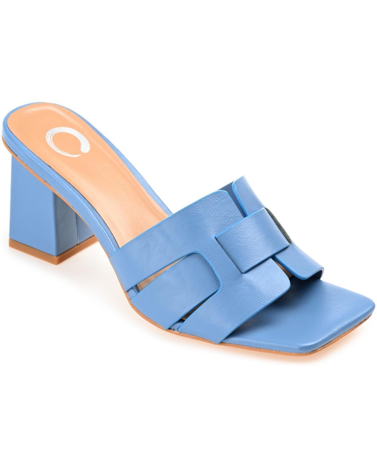Journee Renatta Women's Tru Comfort Foam™ Block Heel Sandals, Size: 9.5, Brown Product Image