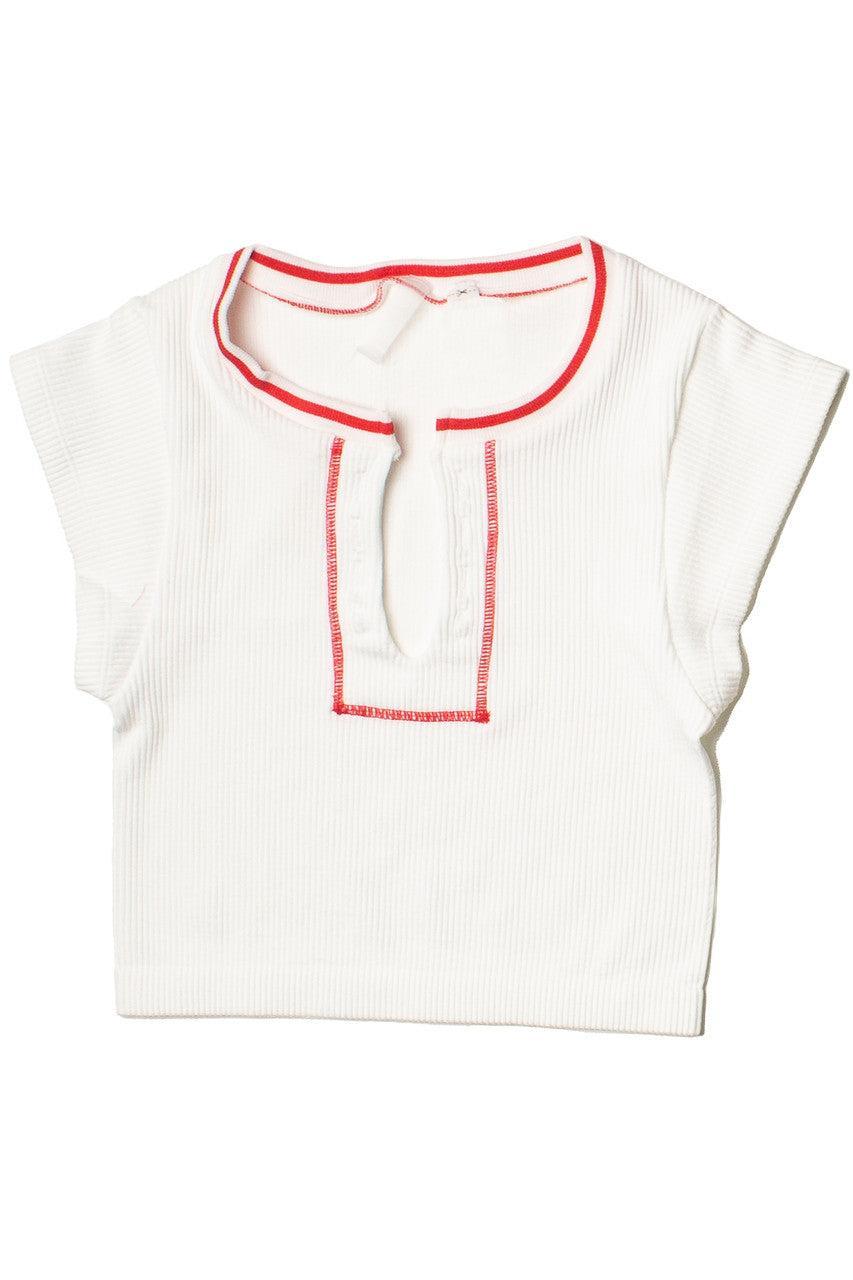Sporty Notch Neck Seamless Tee Product Image