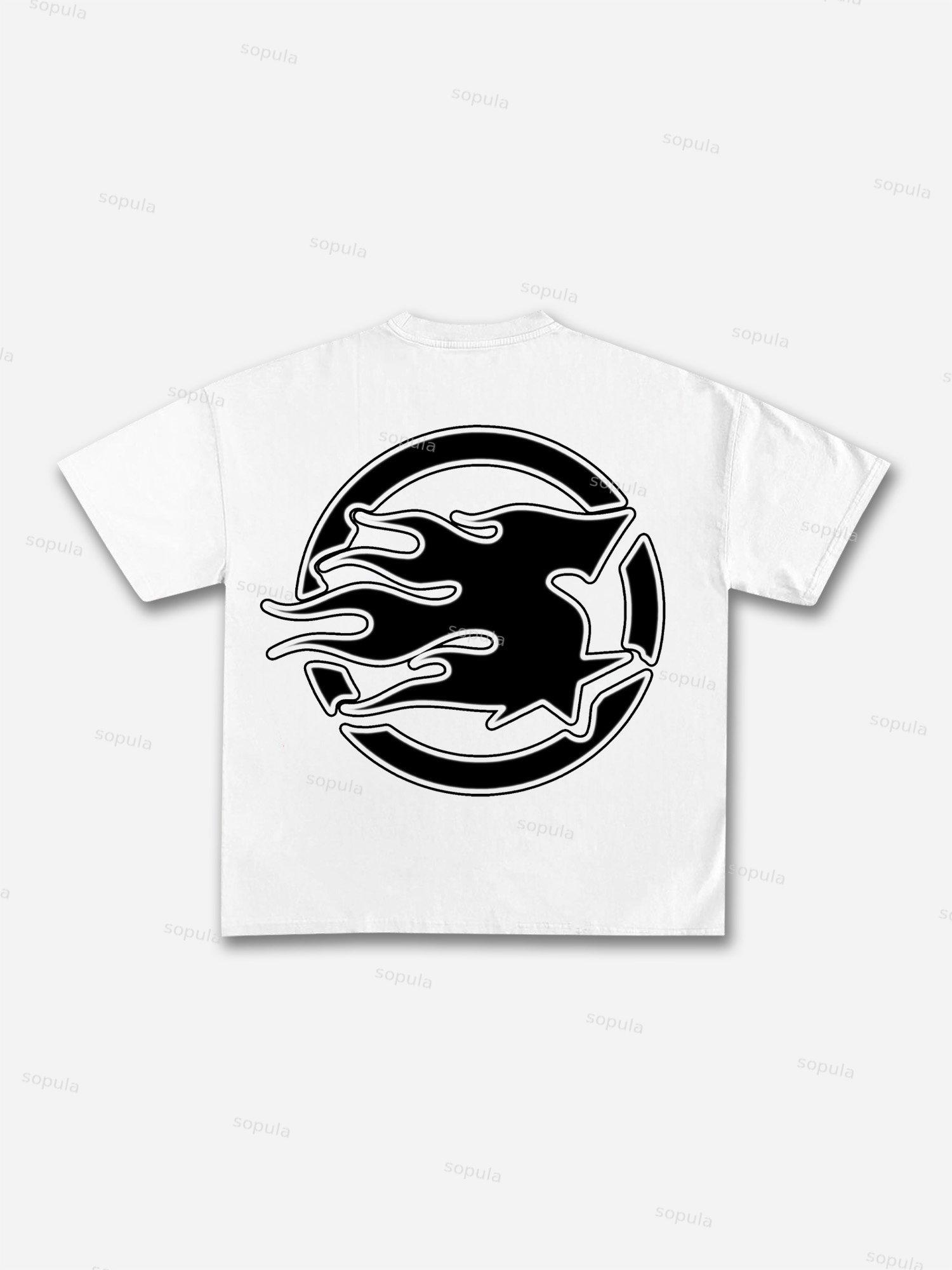 God With Us Vintage Cross Graphic Cotton T-shirt Product Image