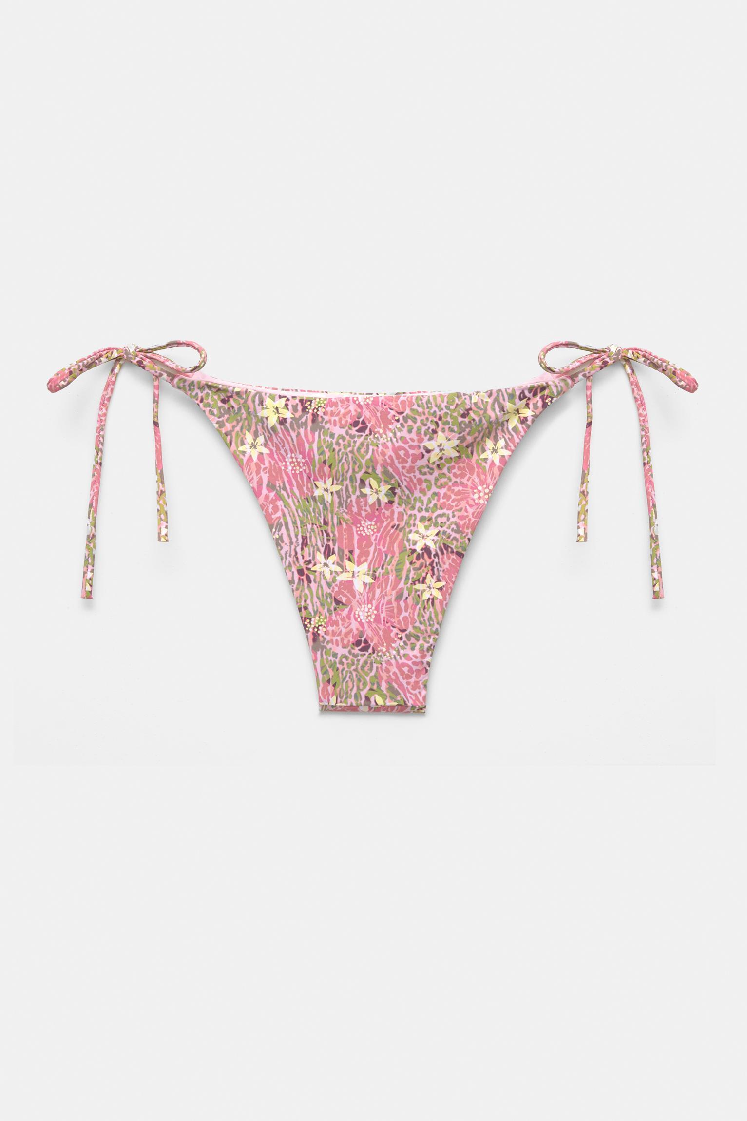 Floral and animal print bikini bottoms Product Image