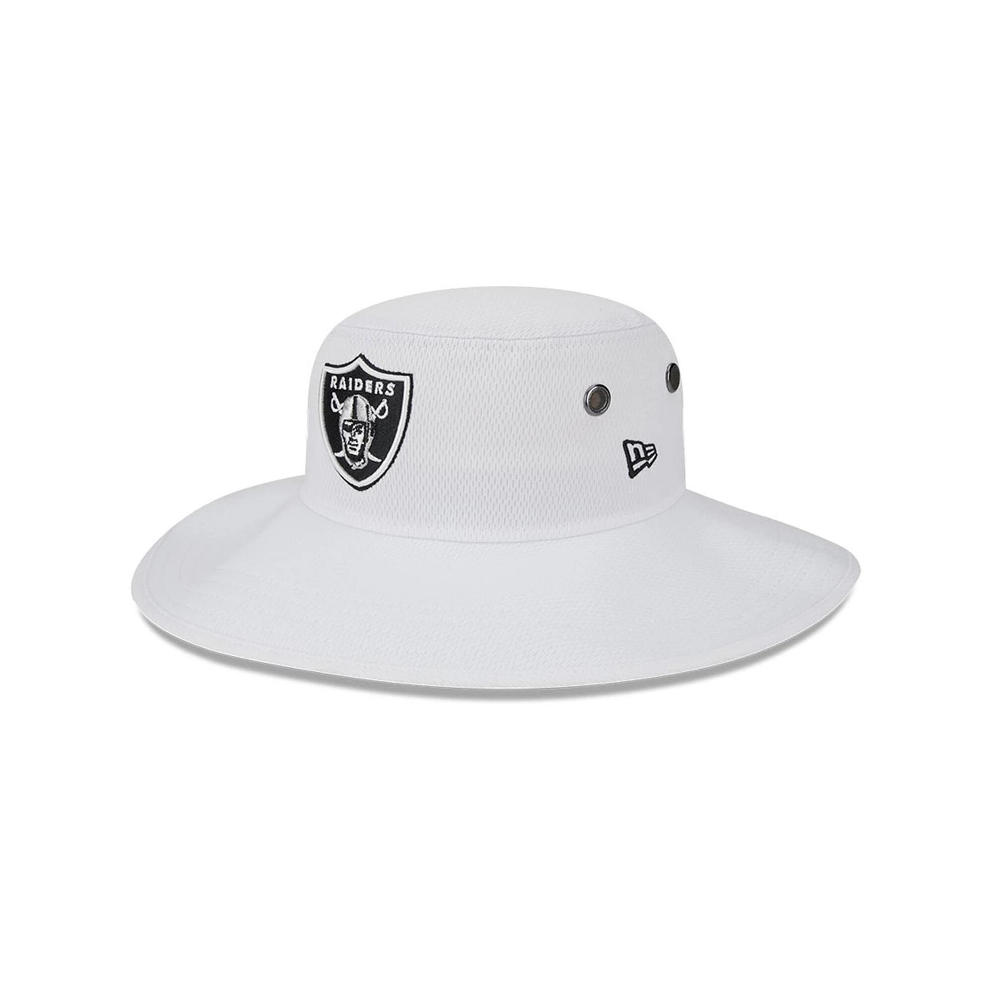 Men's New Era White Las Vegas Raiders 2023 NFL Training Camp Panama Bucket Hat, Lvr White Product Image