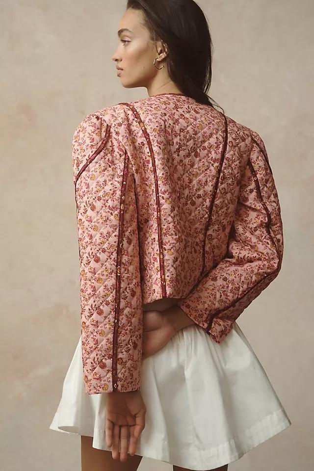Avec Les Filles Floral Jacket Product Image