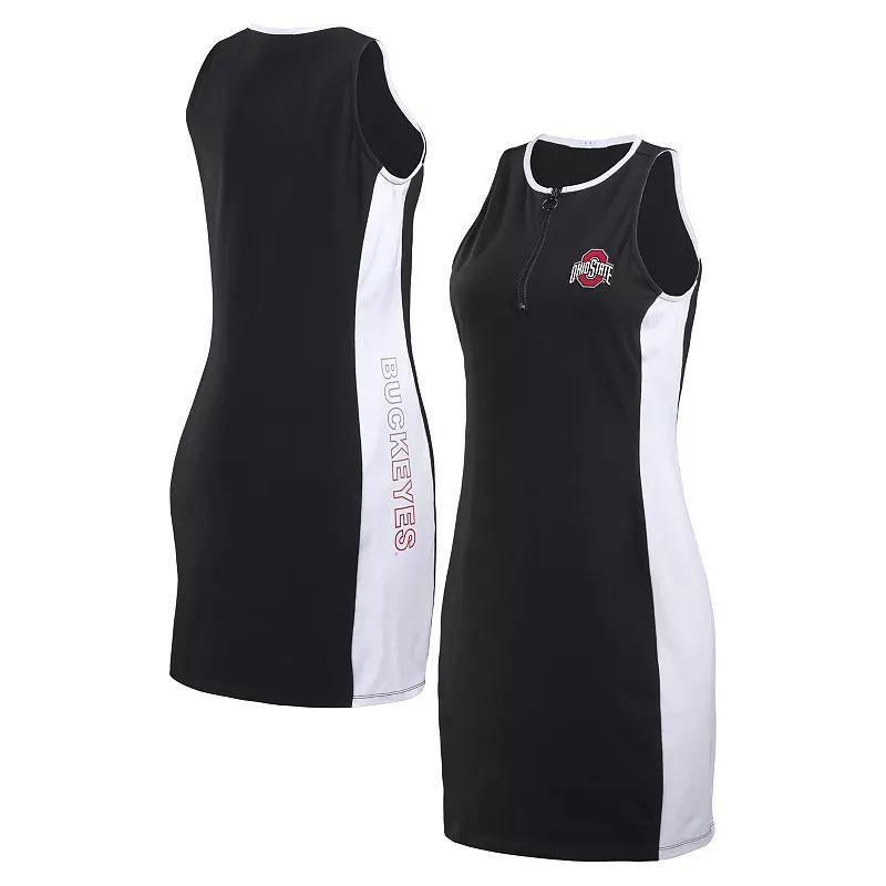 Women's WEAR by Erin Andrews Black Michigan Wolverines Bodyframing Tank Dress, Size: XL Product Image