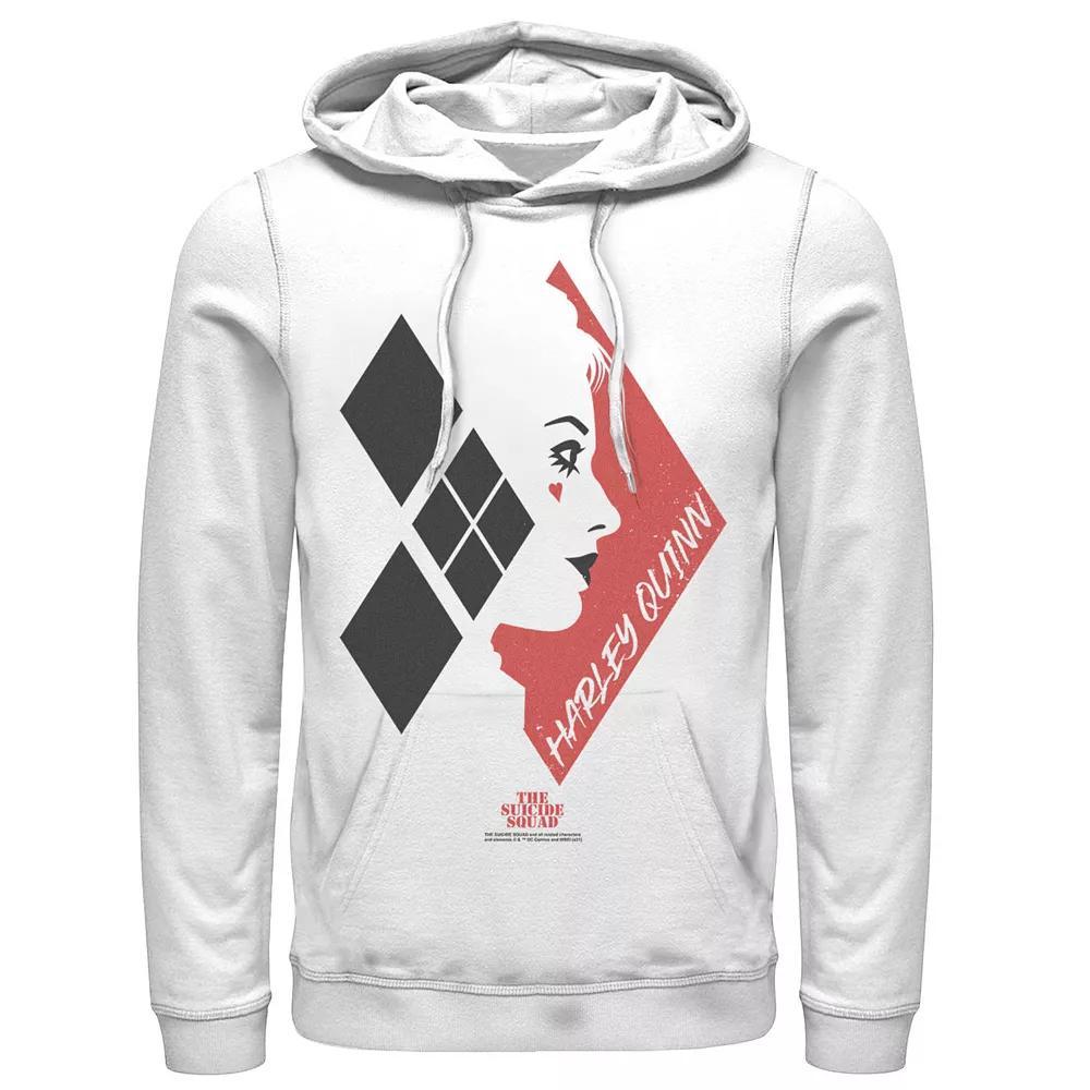 Men's The Suicide Squad Harley Quinn Diamond Hoodie, Size: XXL, White Product Image