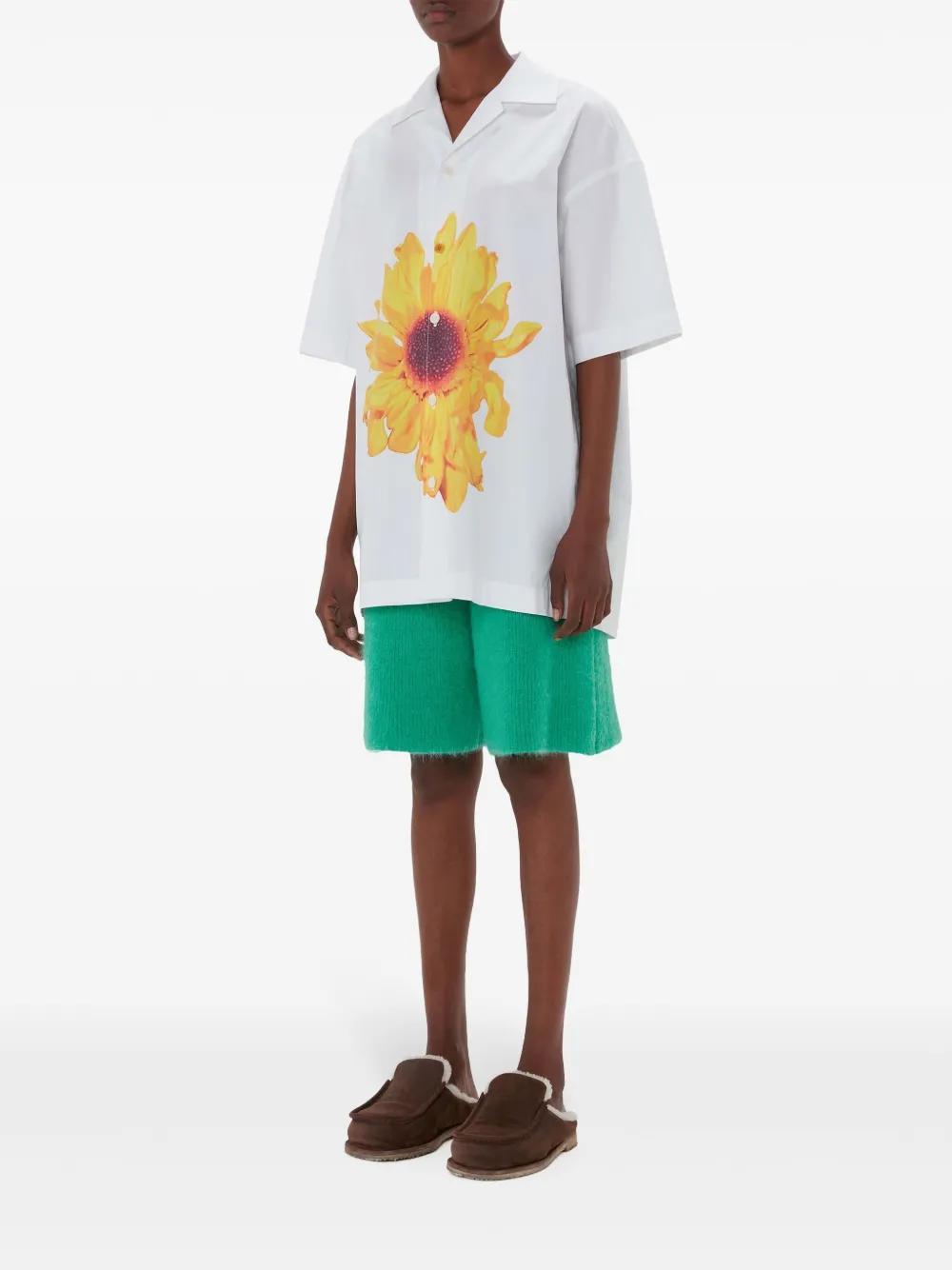 floral-print cotton shirt Product Image