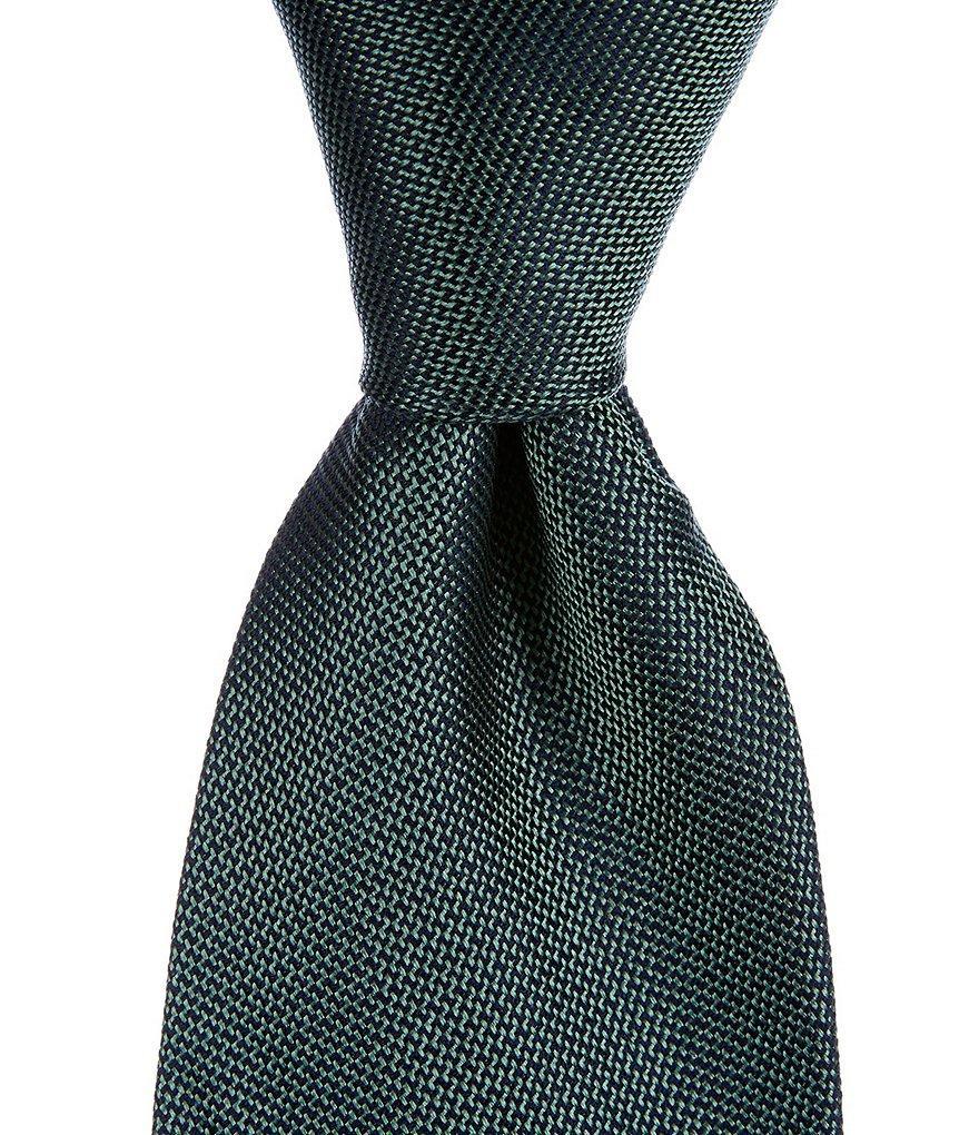 Roundtree & Yorke Solid Textured Design 3 3/8#double; Woven Silk Tie Product Image
