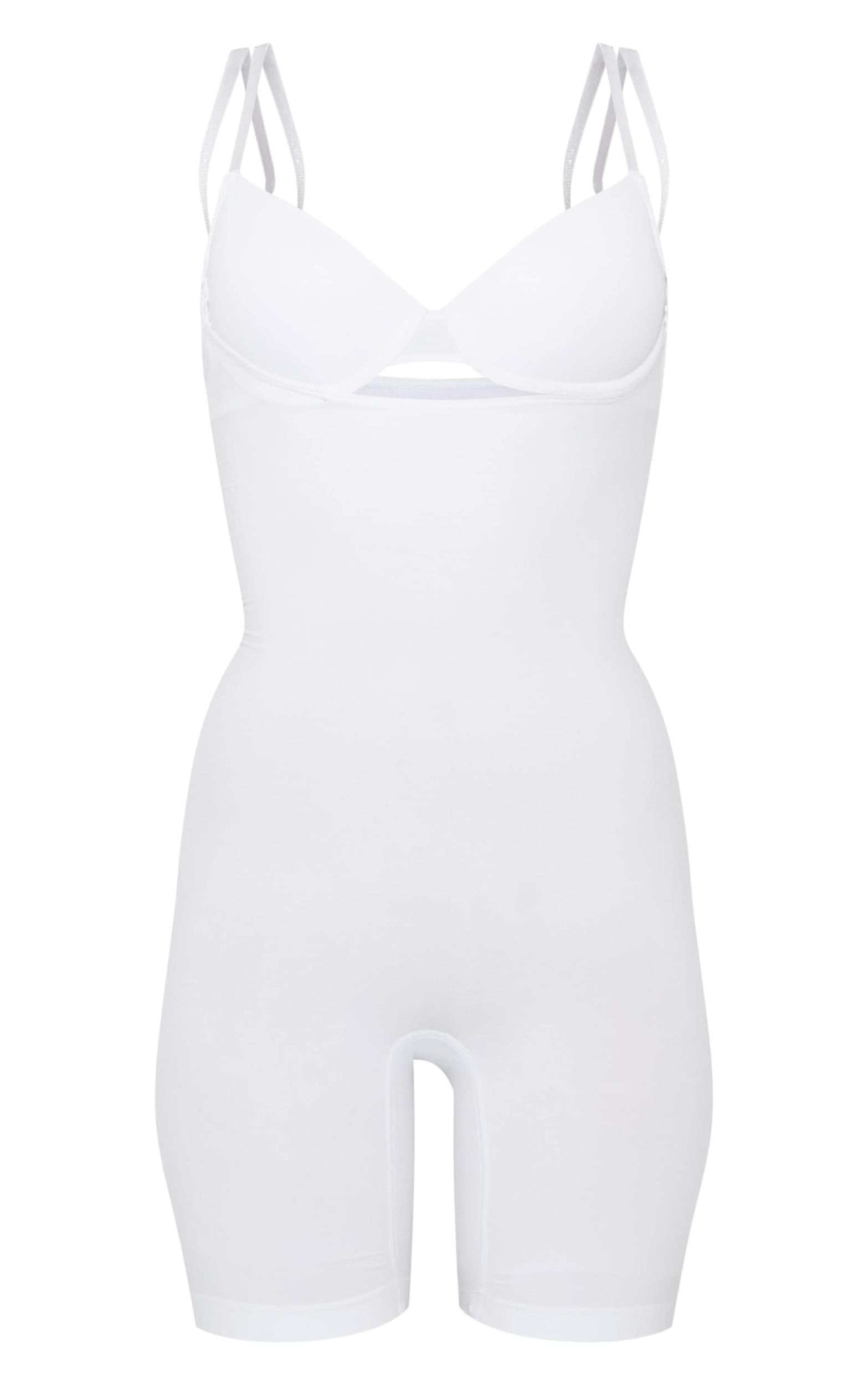White Underbust Shapewear Bodysuit Product Image