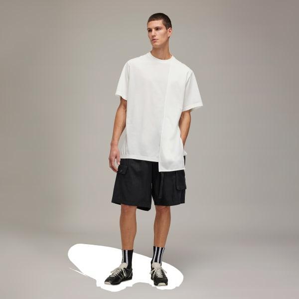 adidas Y-3 Washed Twill Shorts Black 2XL Mens Product Image