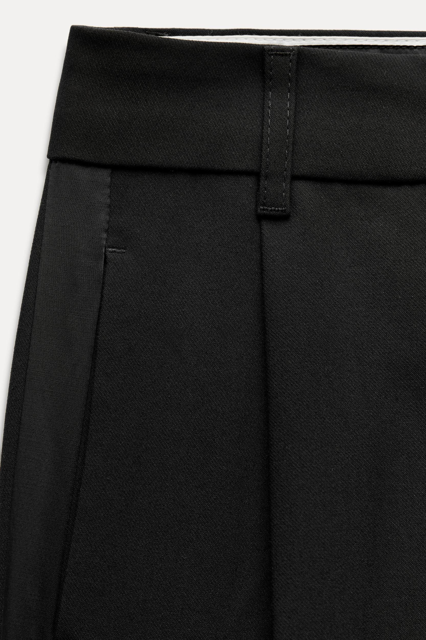 SIDE SATIN EFFECT STRIPE PANTS Product Image