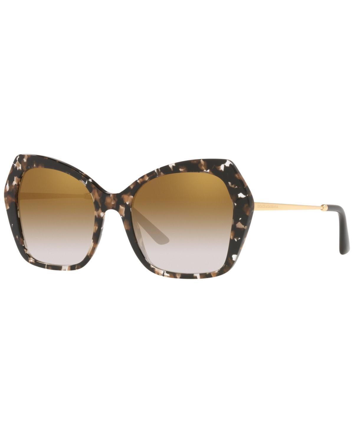 DOLCE & GABBANA Women's Sunglasses, Dg4399 56 In Cube Black,gold-tone Product Image