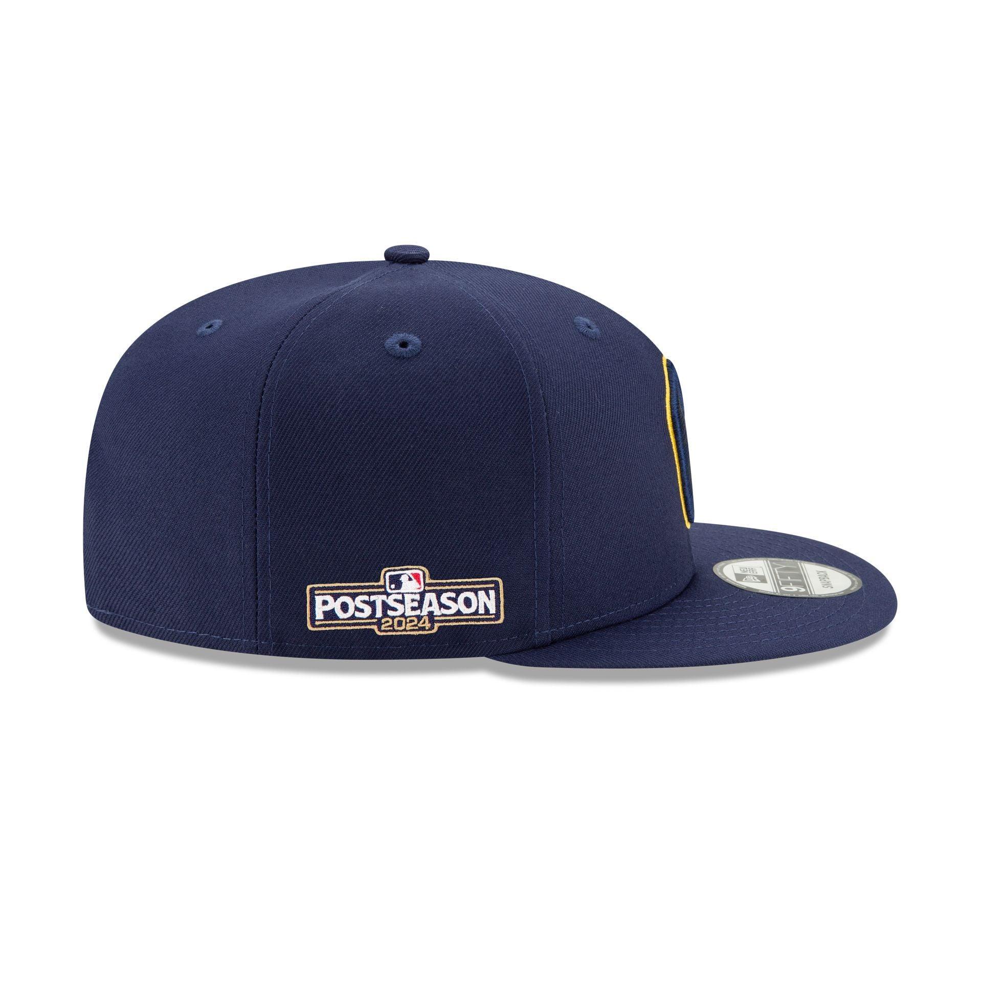 Milwaukee Brewers 2024 Postseason Side Patch 9FIFTY Snapback Hat Male Product Image