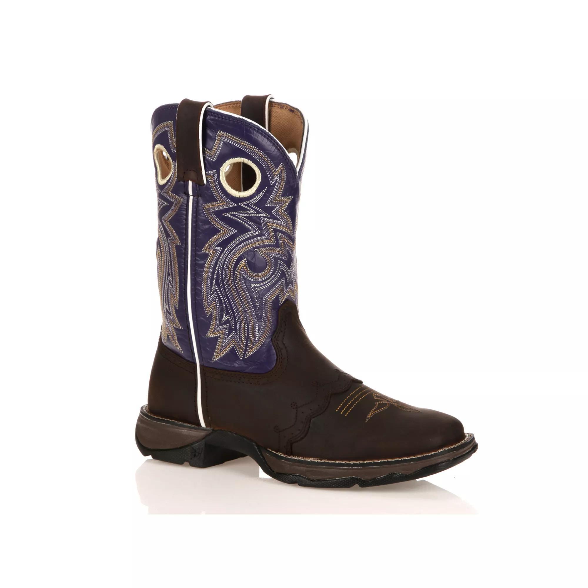 Durango Lady Rebel Powder 'N Lace Women's Cowboy Boots, Size: 8.5 Medium, Twilight Product Image