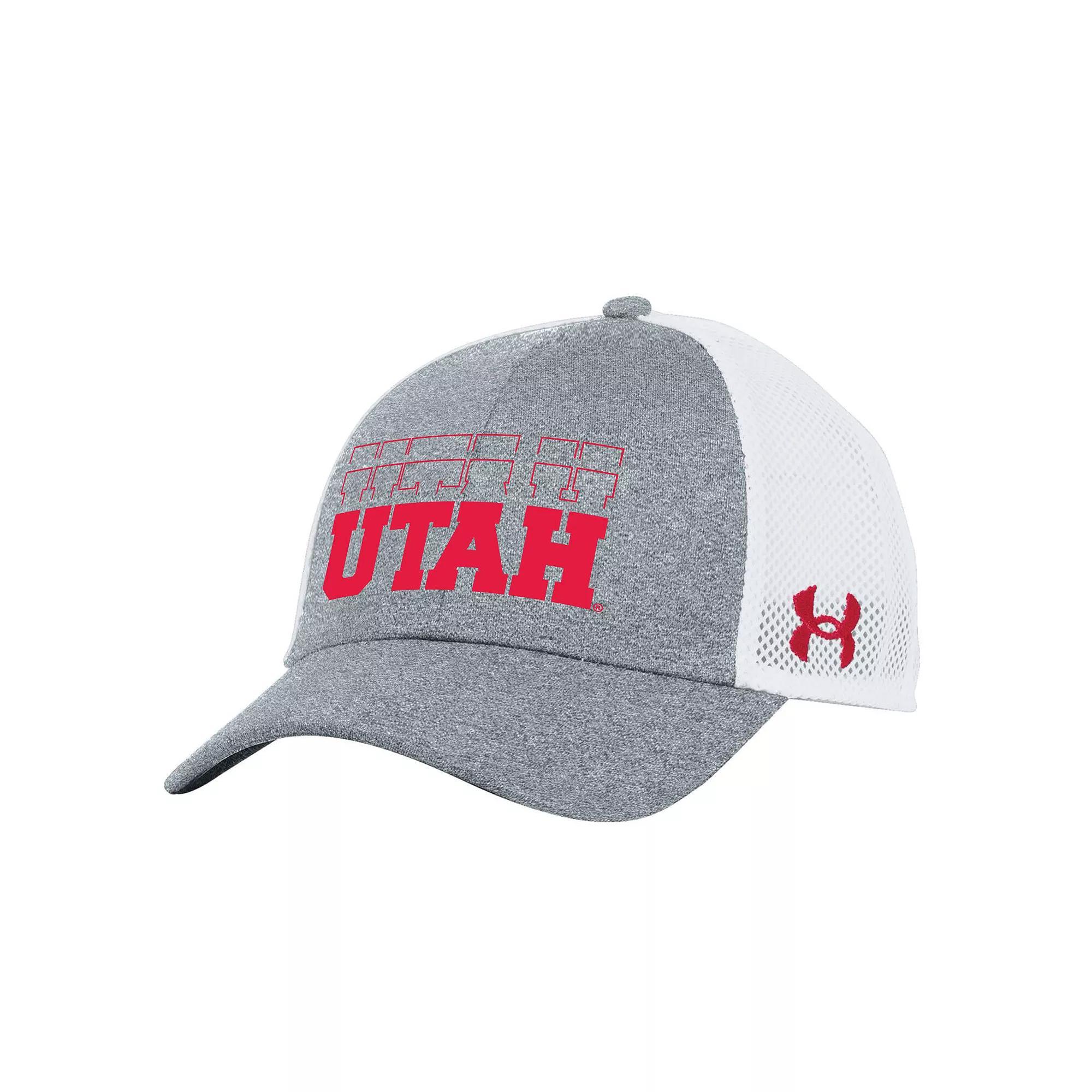 Mens Under Armour Heather Gray Utah Utes Sideline Blitzing Trucker Adjustable Hat Product Image
