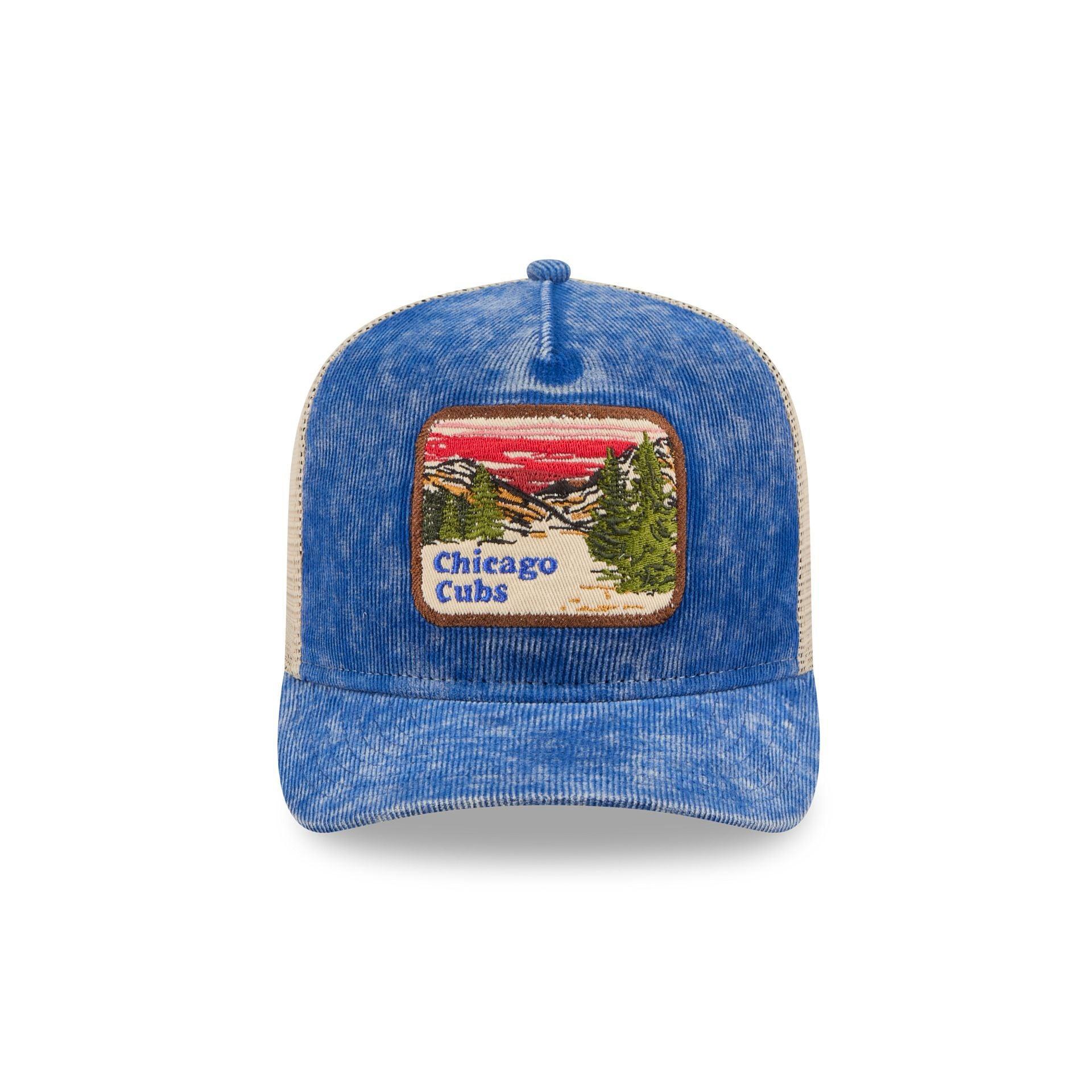 Chicago Cubs Vintage Landscape 9FIFTY A-Frame Trucker Hat Male Product Image