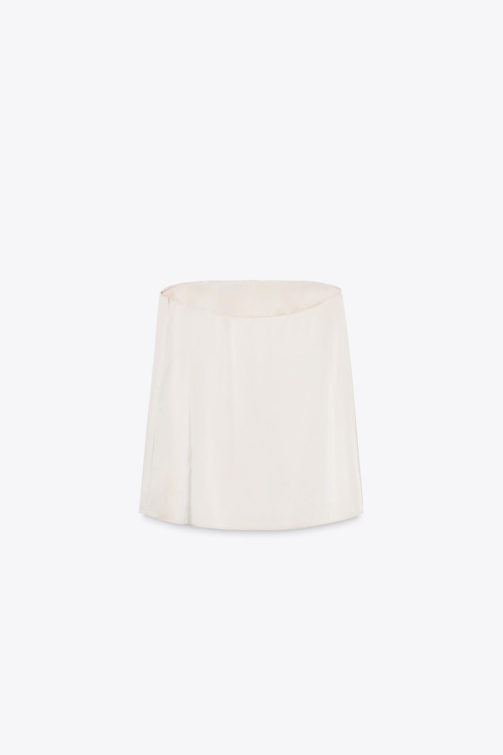 STRAPLESS SATIN EFFECT TOP Product Image
