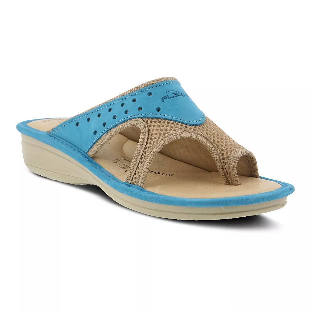 Flexus by Spring Step Pascalle Women's Slide Sandals, Size: 36, Turquoise Product Image