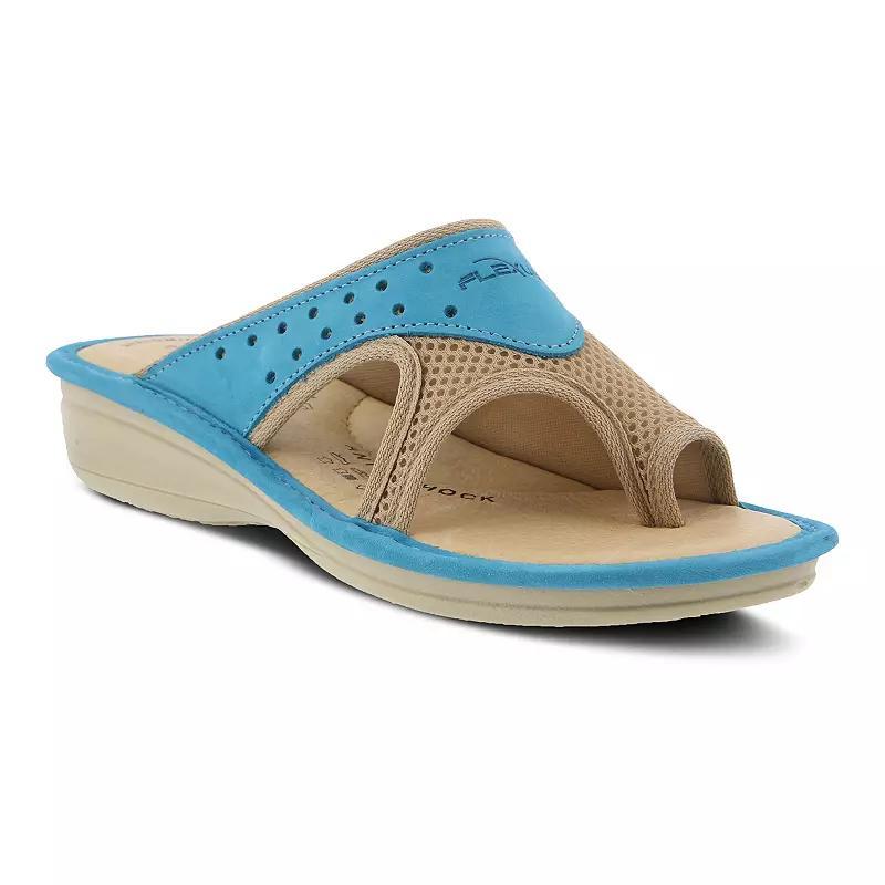 Flexus by Spring Step Pascalle Women's Slide Sandals, Size: 36, Turquoise Product Image