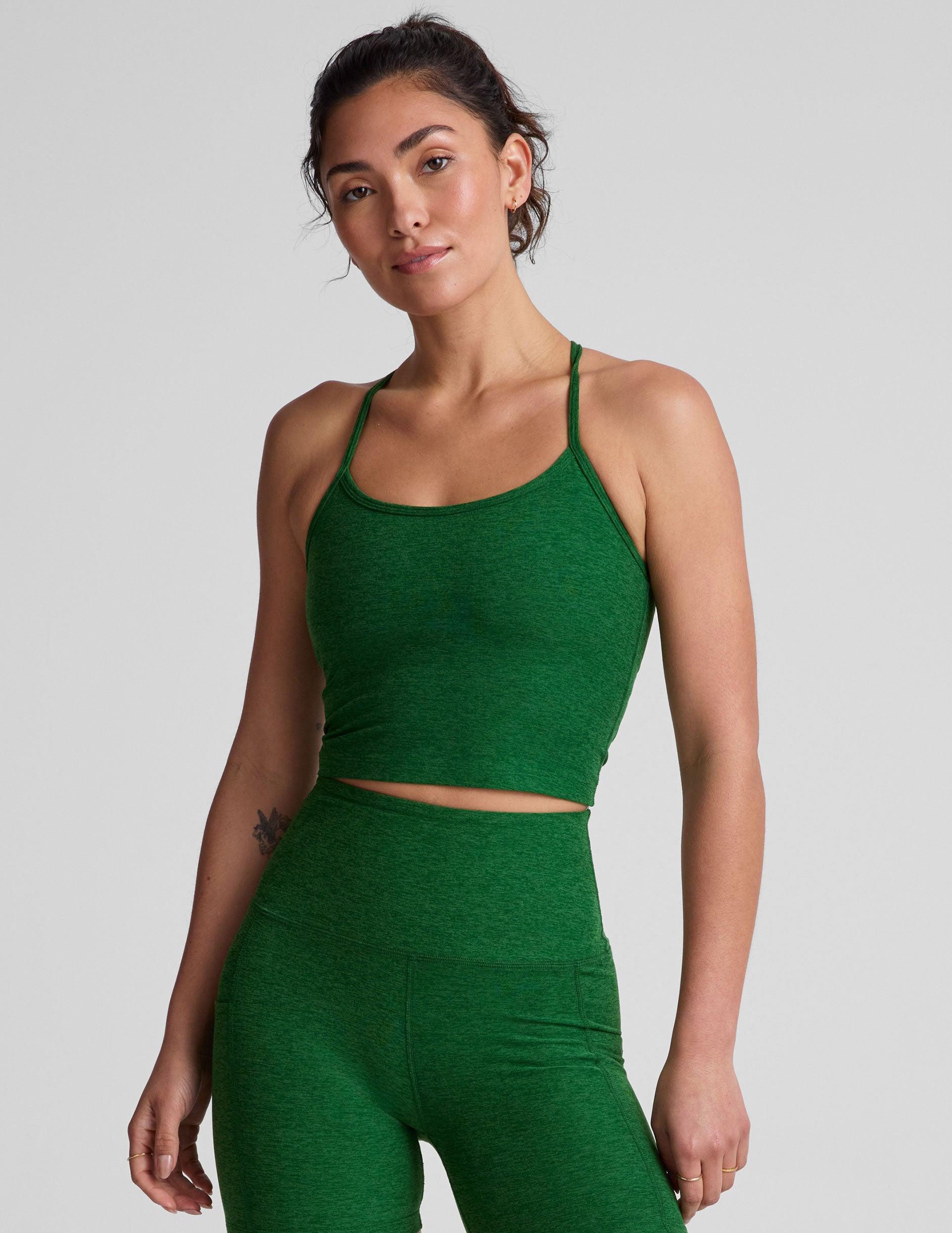 Spacedye Slim Racerback Cropped Tank Product Image