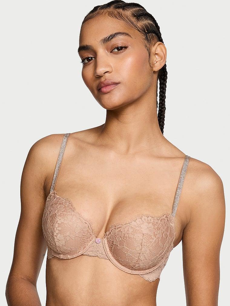 Twinkle Strap Lace Push-Up Bra Product Image