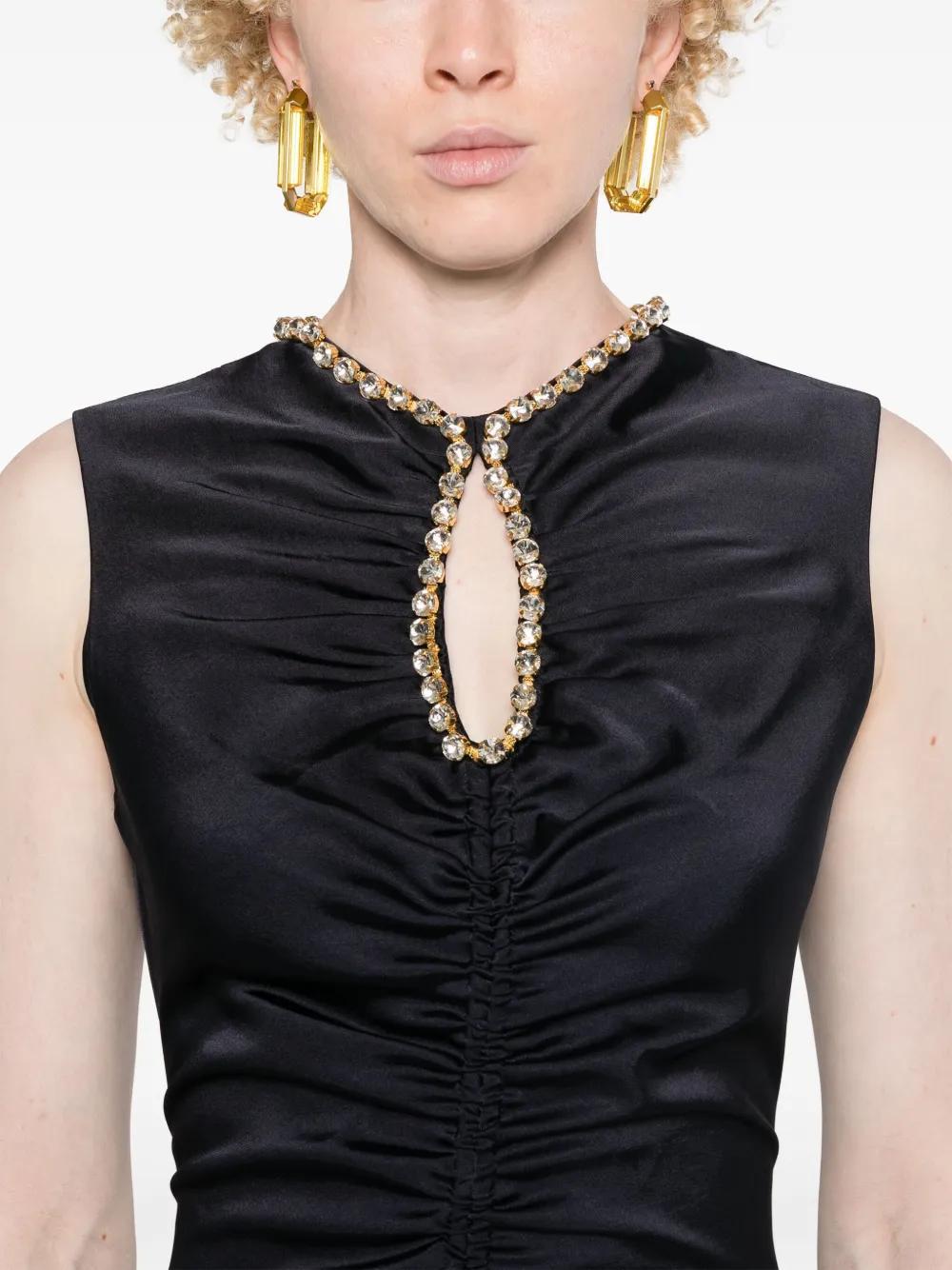 rhinestone-embellished midi dress  Product Image