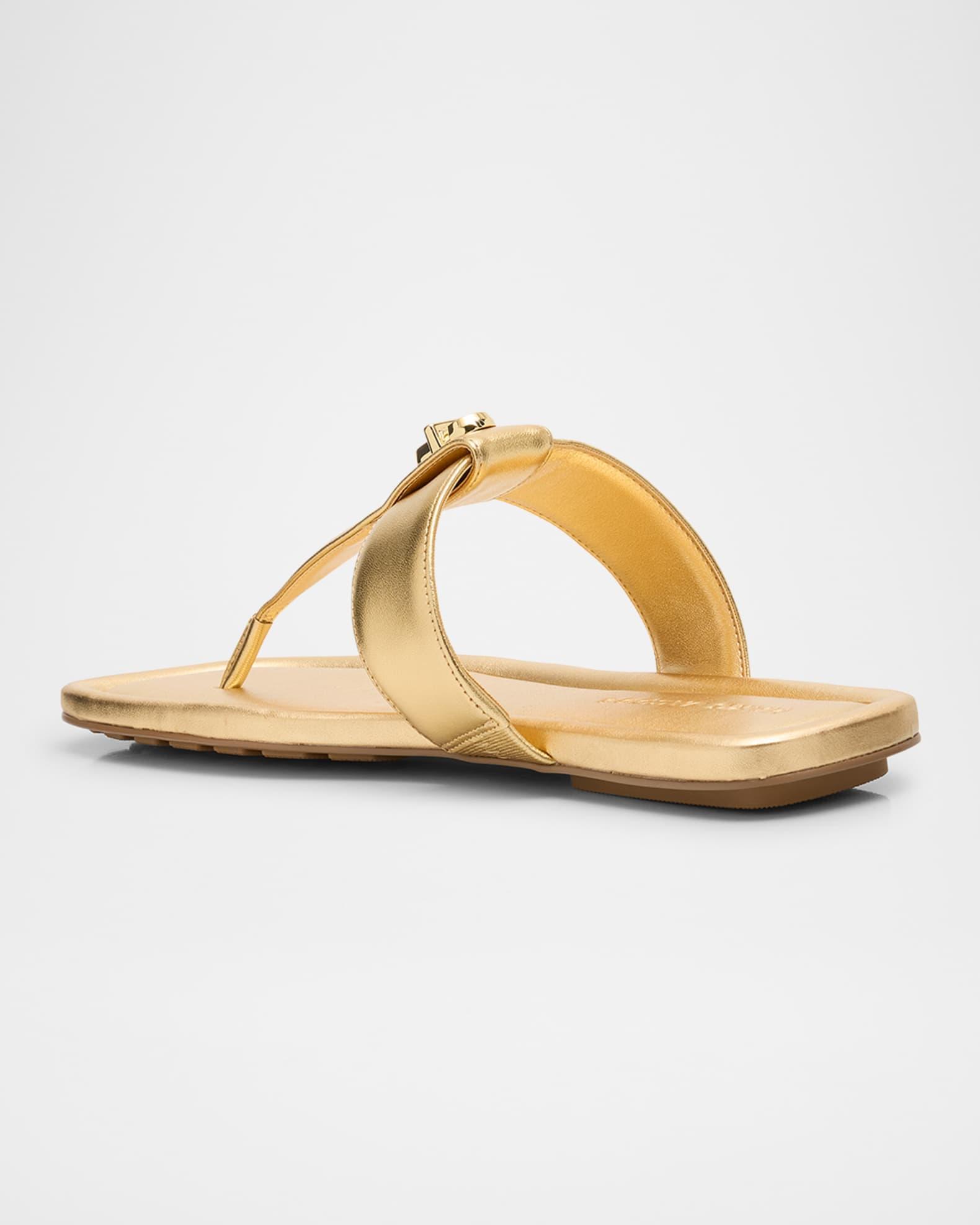 The Dual T Metallic Sandals Product Image